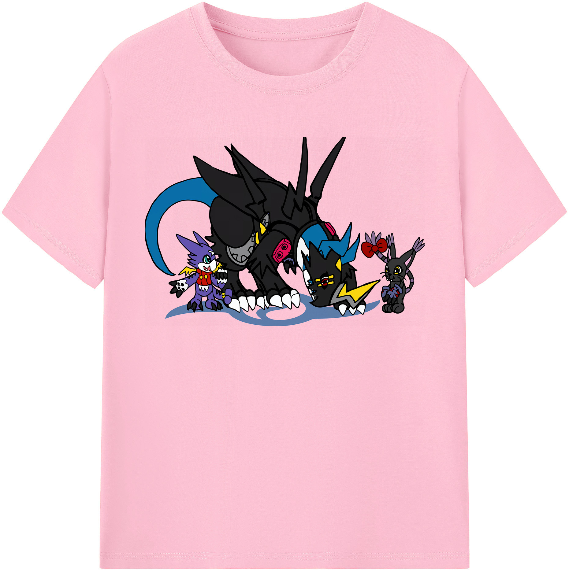 （画像用） Digimon デジタルモンスター/デジモン 綿100％半袖Tシャツ（フロントプリント）