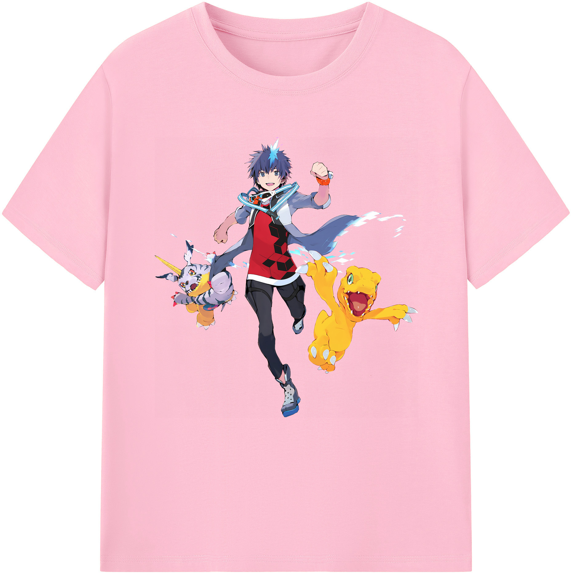 （画像用） Digimon デジタルモンスター/デジモン 綿100％半袖Tシャツ（フロントプリント）