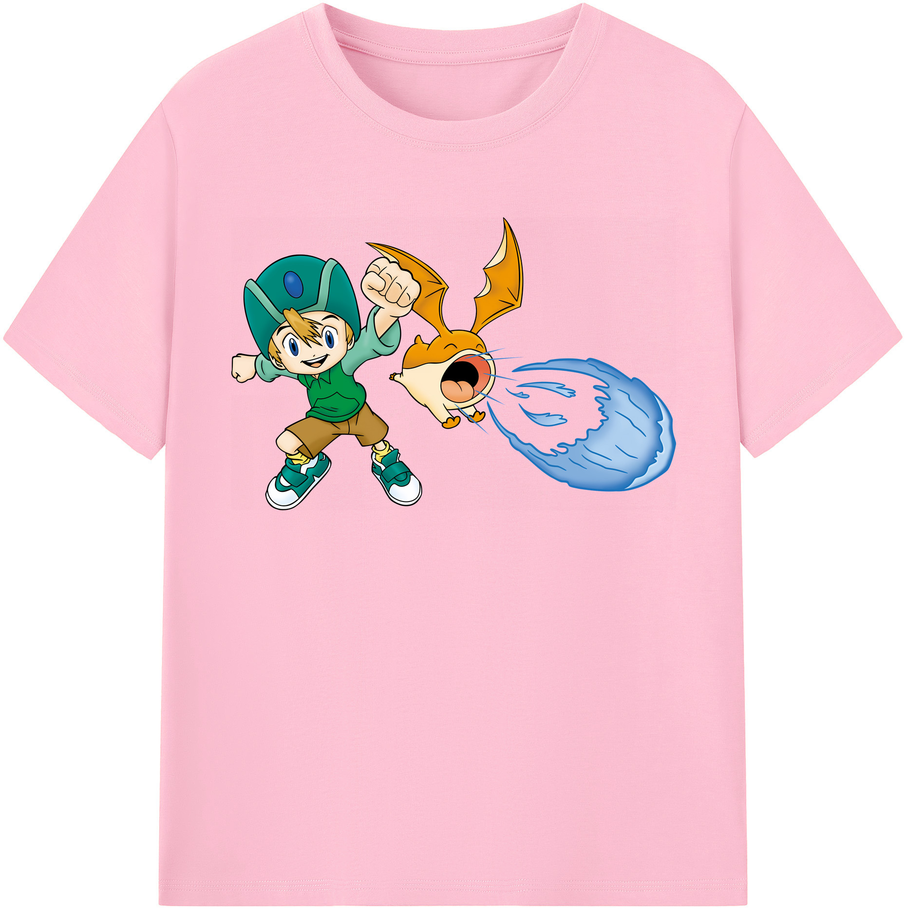 （画像用） Digimon デジタルモンスター/デジモン 綿100％半袖Tシャツ（フロントプリント）