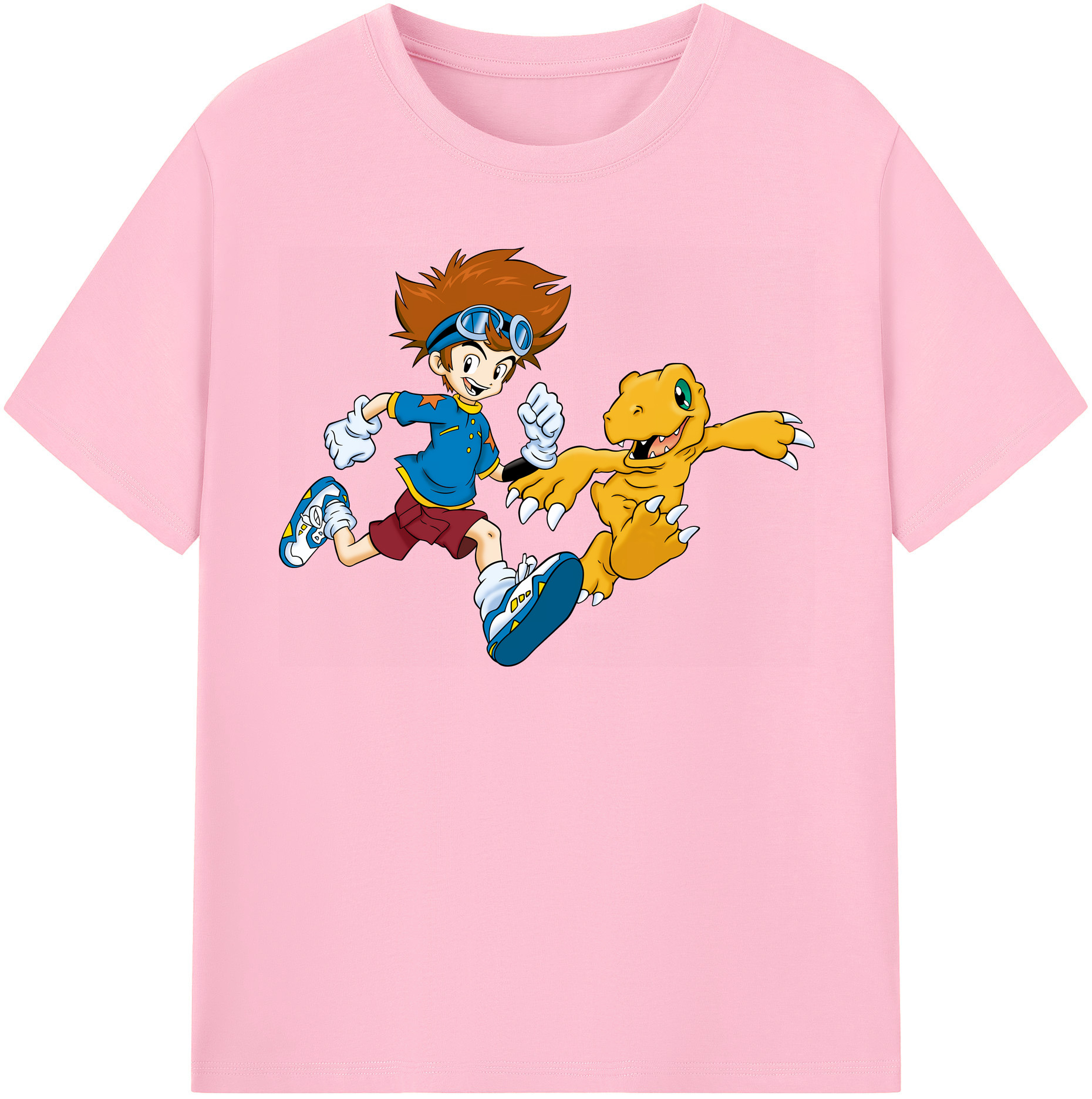 （画像用） Digimon デジタルモンスター/デジモン 綿100％半袖Tシャツ（フロントプリント）