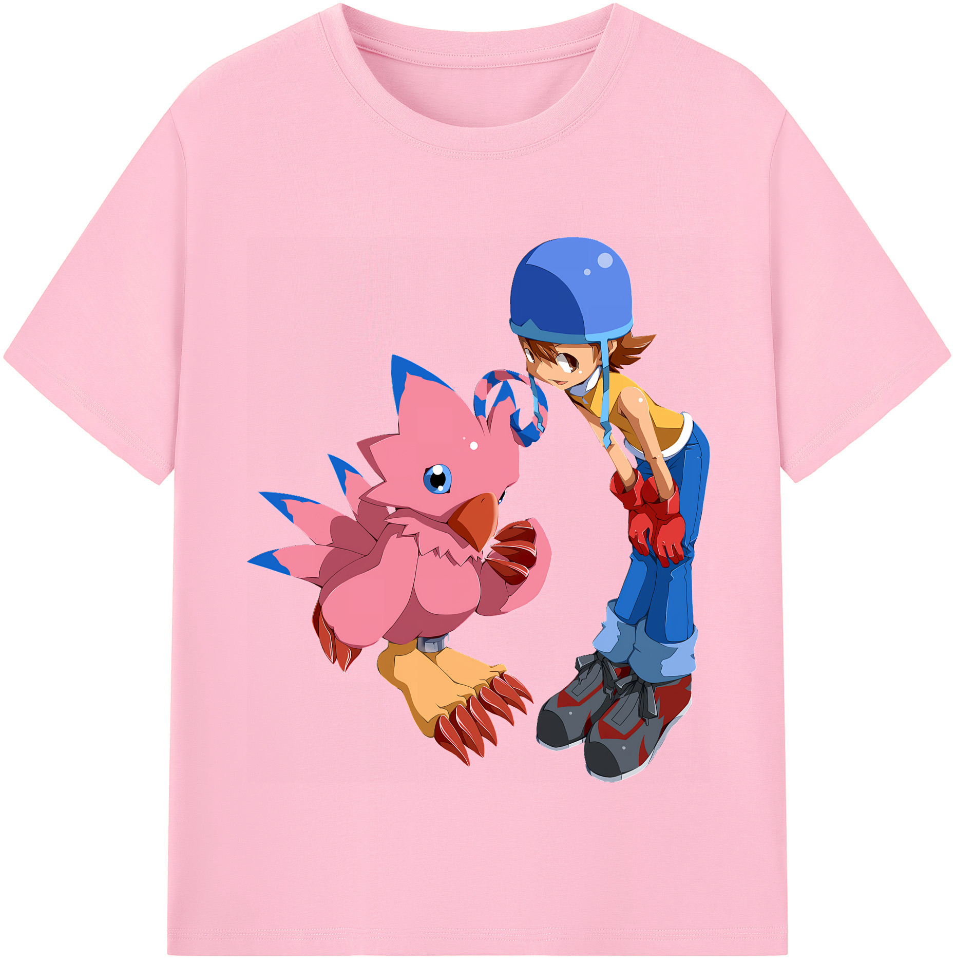 （画像用） Digimon デジタルモンスター/デジモン 綿100％半袖Tシャツ（フロントプリント）