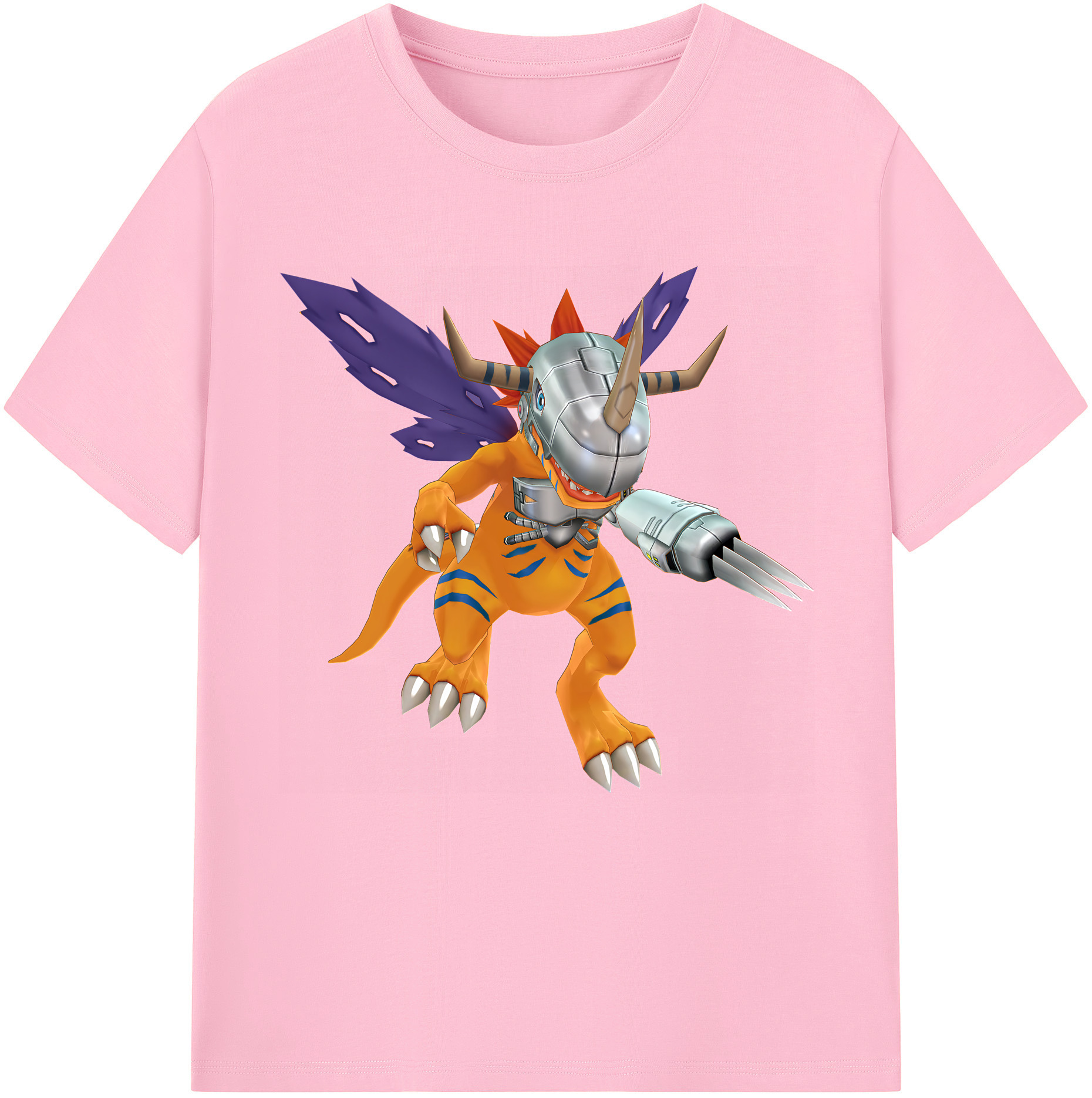 （画像用） Digimon デジタルモンスター/デジモン 綿100％半袖Tシャツ（フロントプリント）