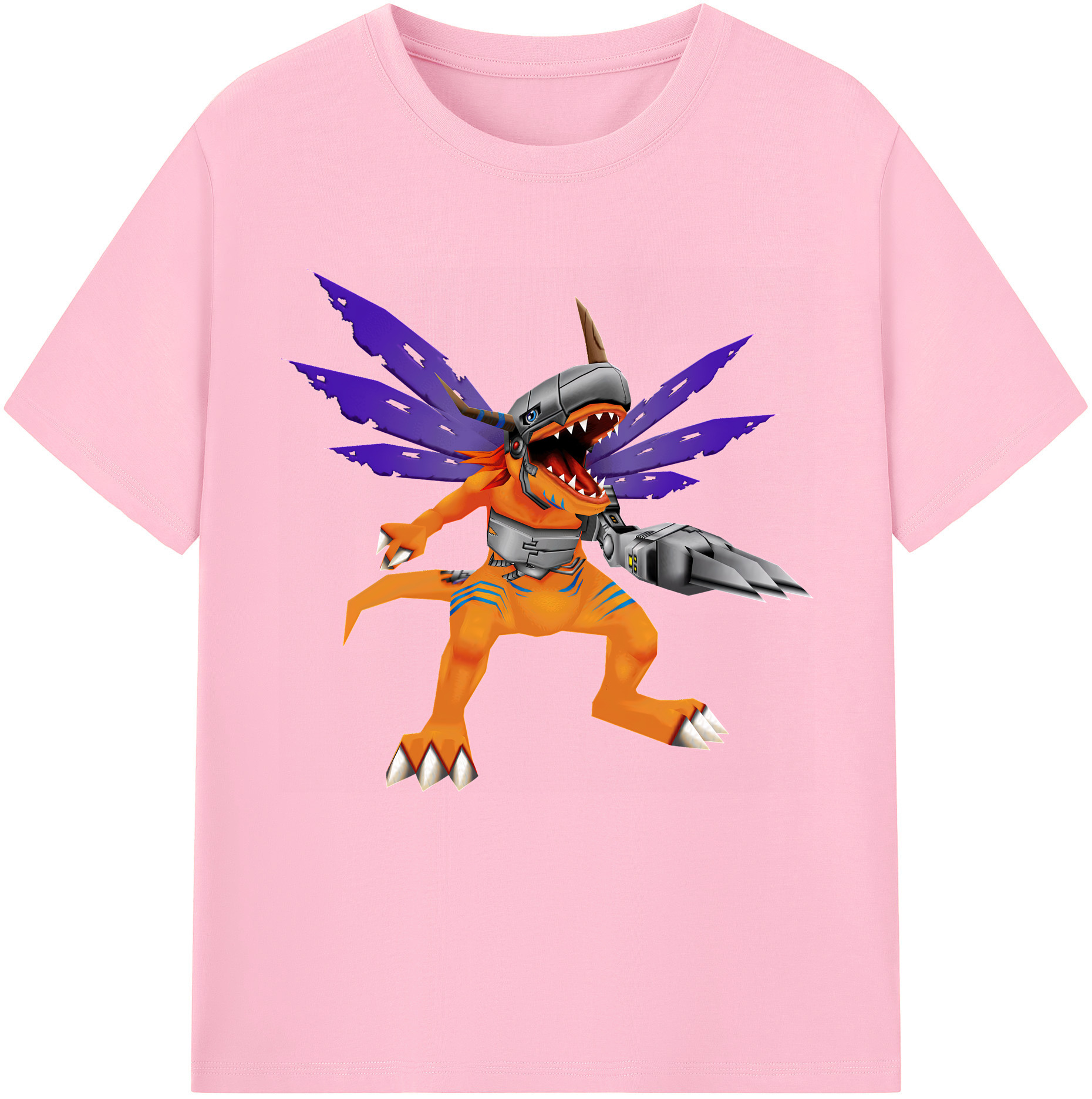 （画像用） Digimon デジタルモンスター/デジモン 綿100％半袖Tシャツ（フロントプリント）