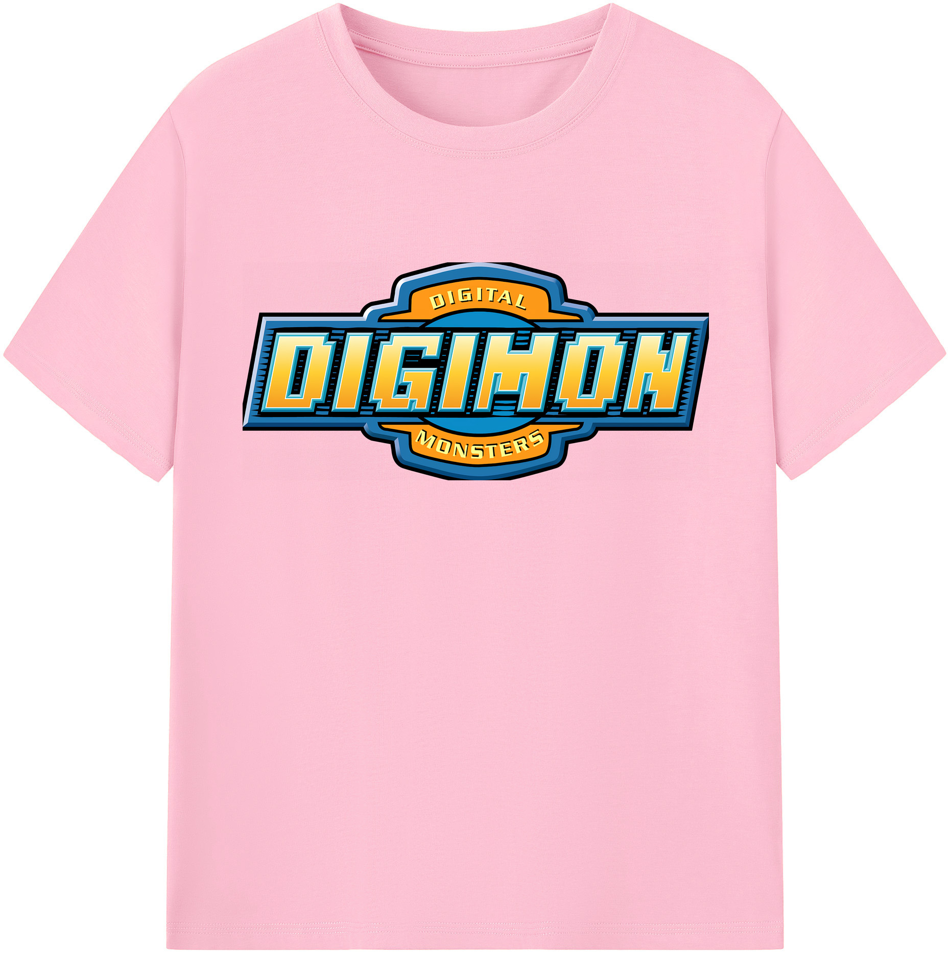 （画像用） Digimon デジタルモンスター/デジモン 綿100％半袖Tシャツ（フロントプリント）