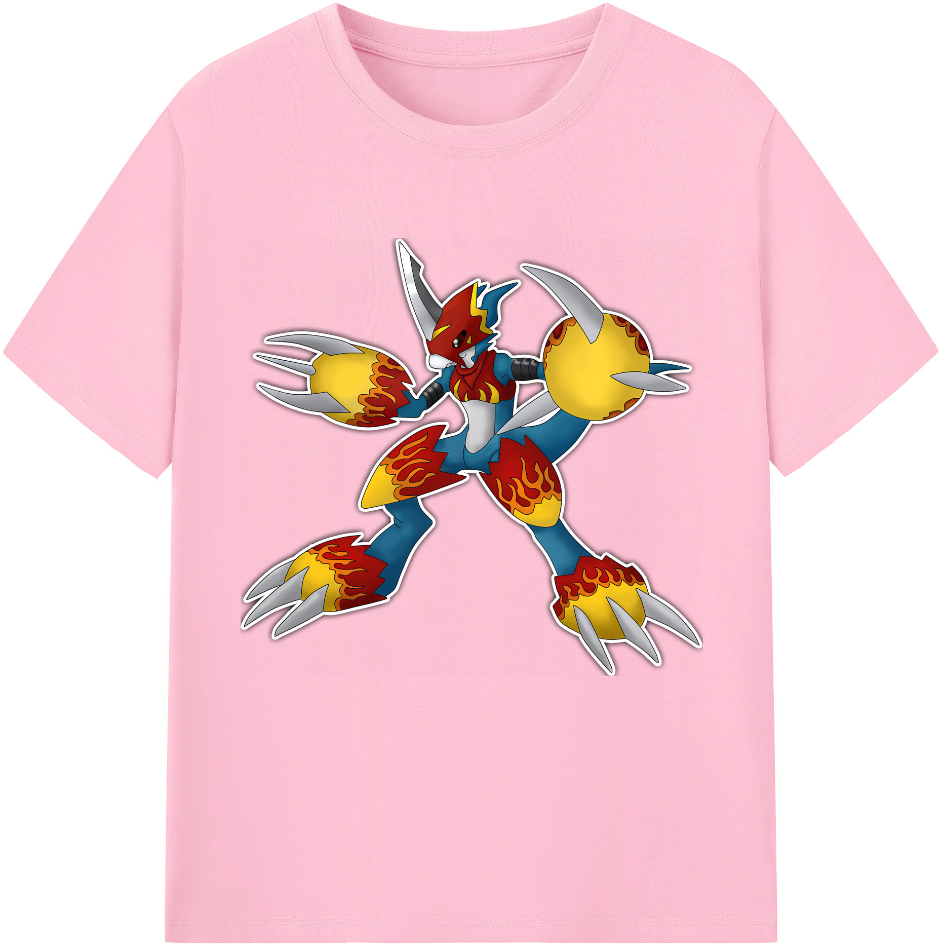 （画像用） Digimon デジタルモンスター/デジモン 綿100％半袖Tシャツ（フロントプリント）