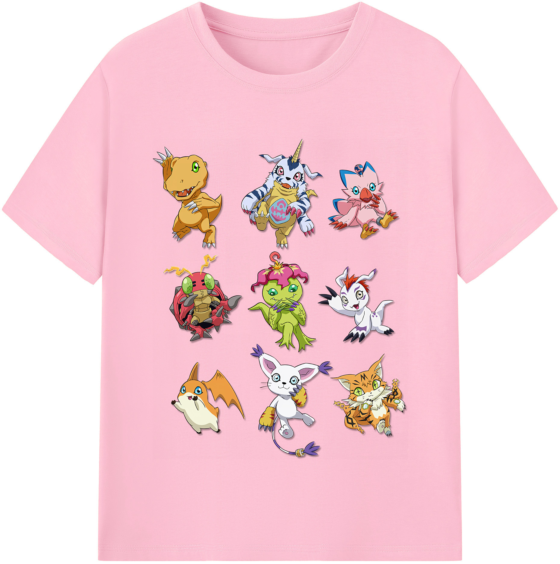 （画像用） Digimon デジタルモンスター/デジモン 綿100％半袖Tシャツ（フロントプリント）