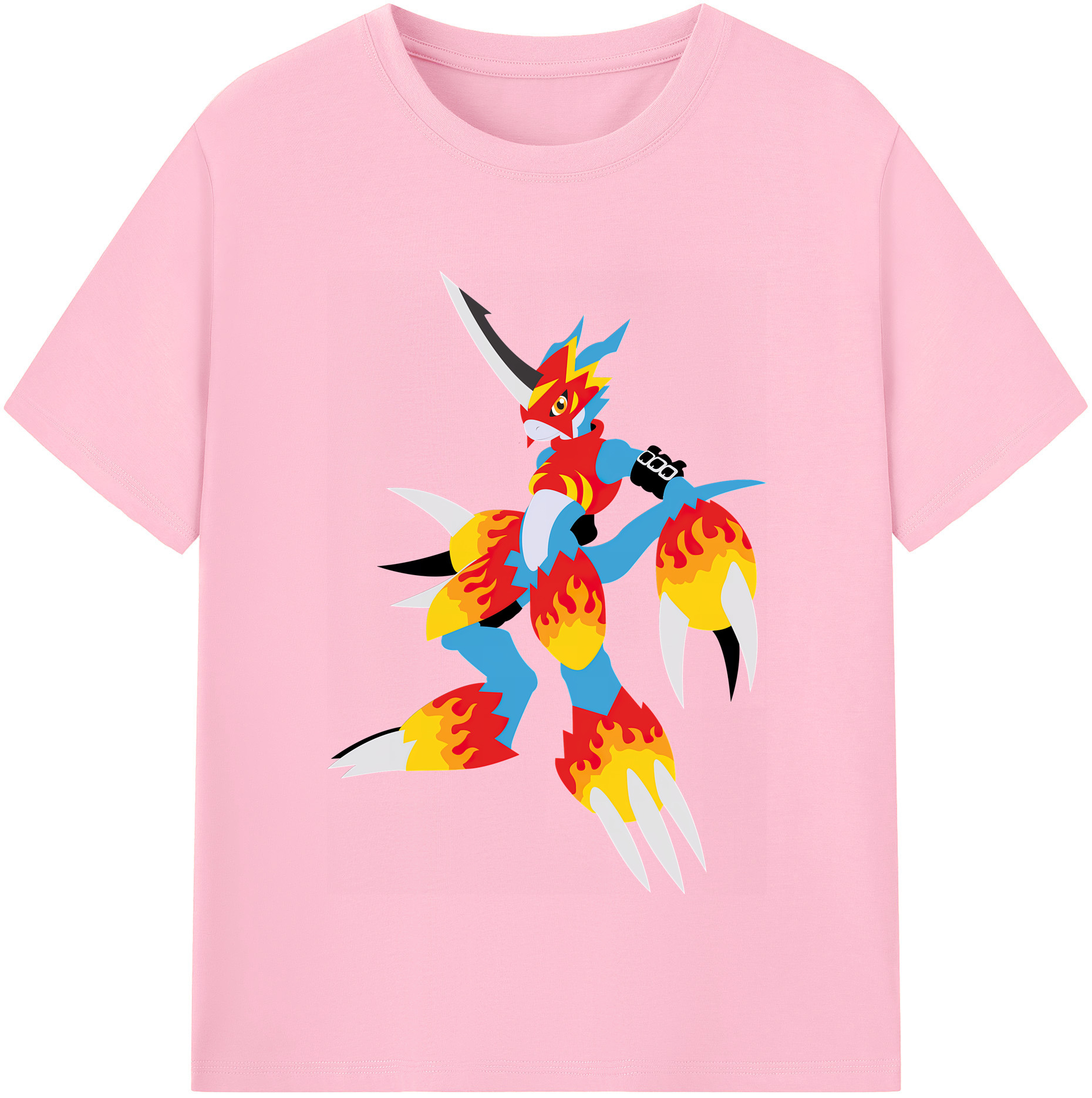 （画像用） Digimon デジタルモンスター/デジモン 綿100％半袖Tシャツ（フロントプリント）