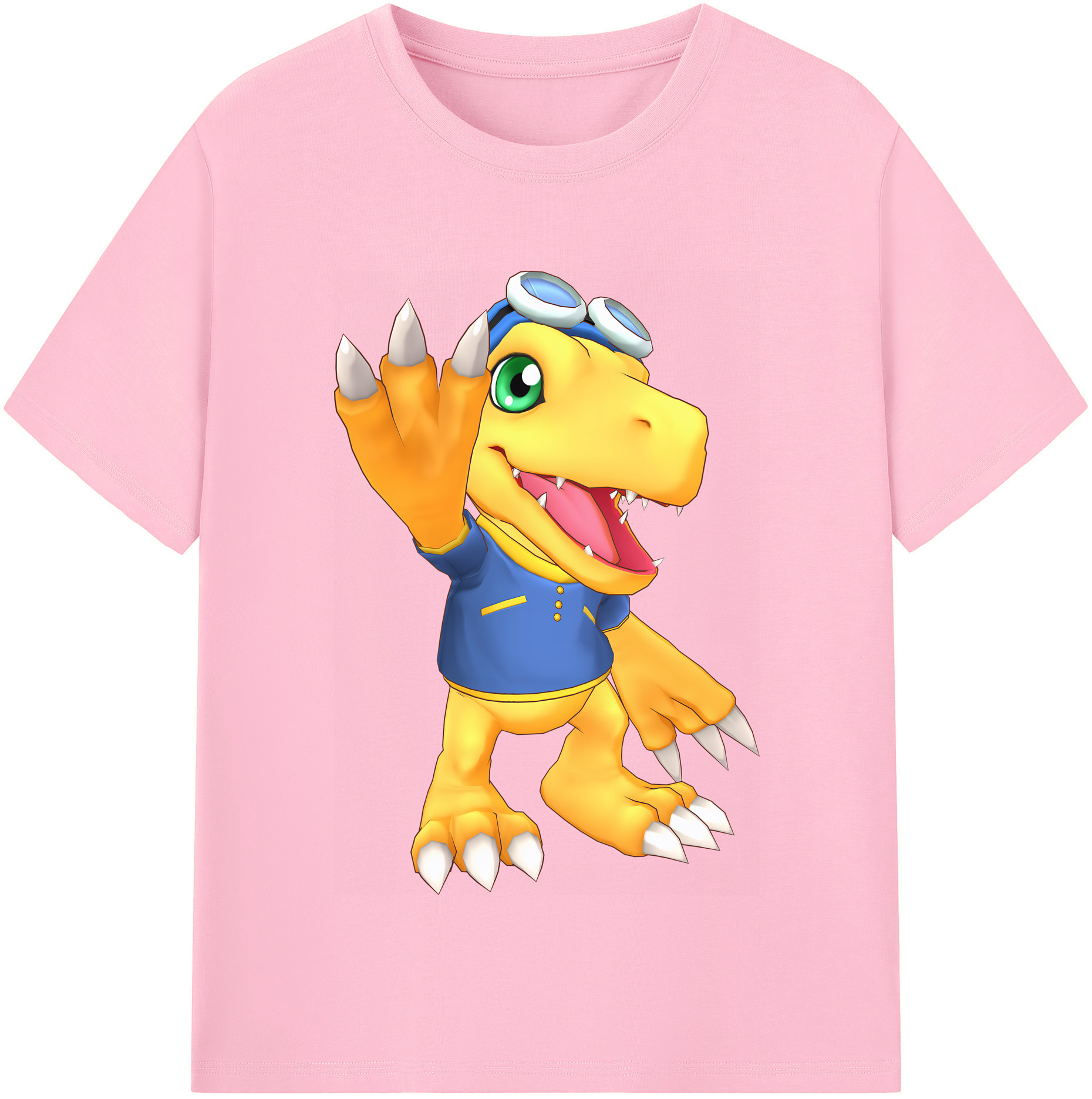 （画像用） Digimon デジタルモンスター/デジモン 綿100％半袖Tシャツ（フロントプリント）