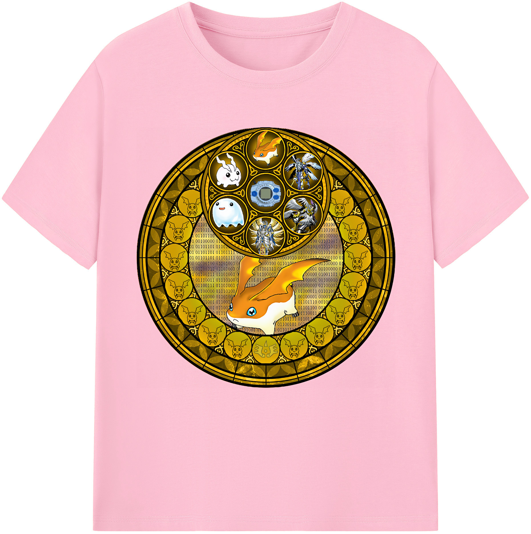 （画像用） Digimon デジタルモンスター/デジモン 綿100％半袖Tシャツ（フロントプリント）