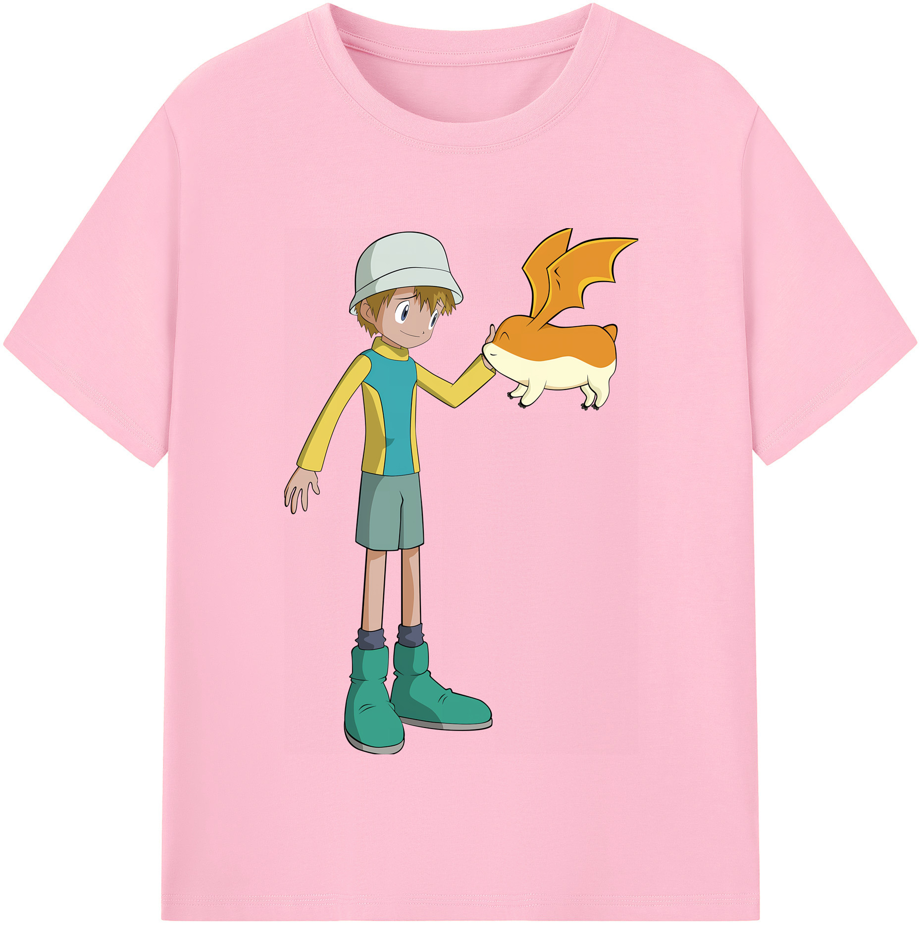 （画像用） Digimon デジタルモンスター/デジモン 綿100％半袖Tシャツ（フロントプリント）