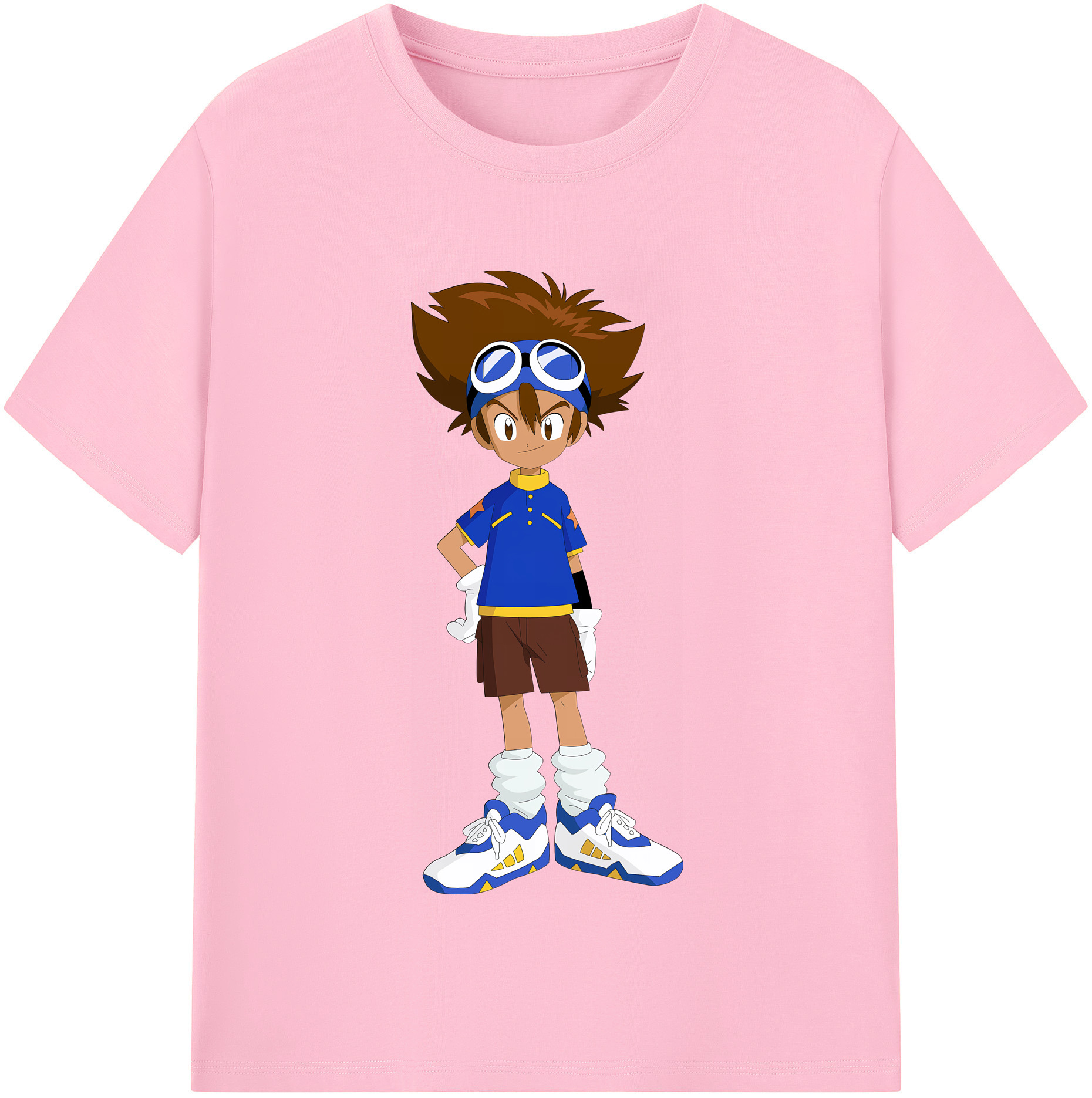 （画像用） Digimon デジタルモンスター/デジモン 綿100％半袖Tシャツ（フロントプリント）