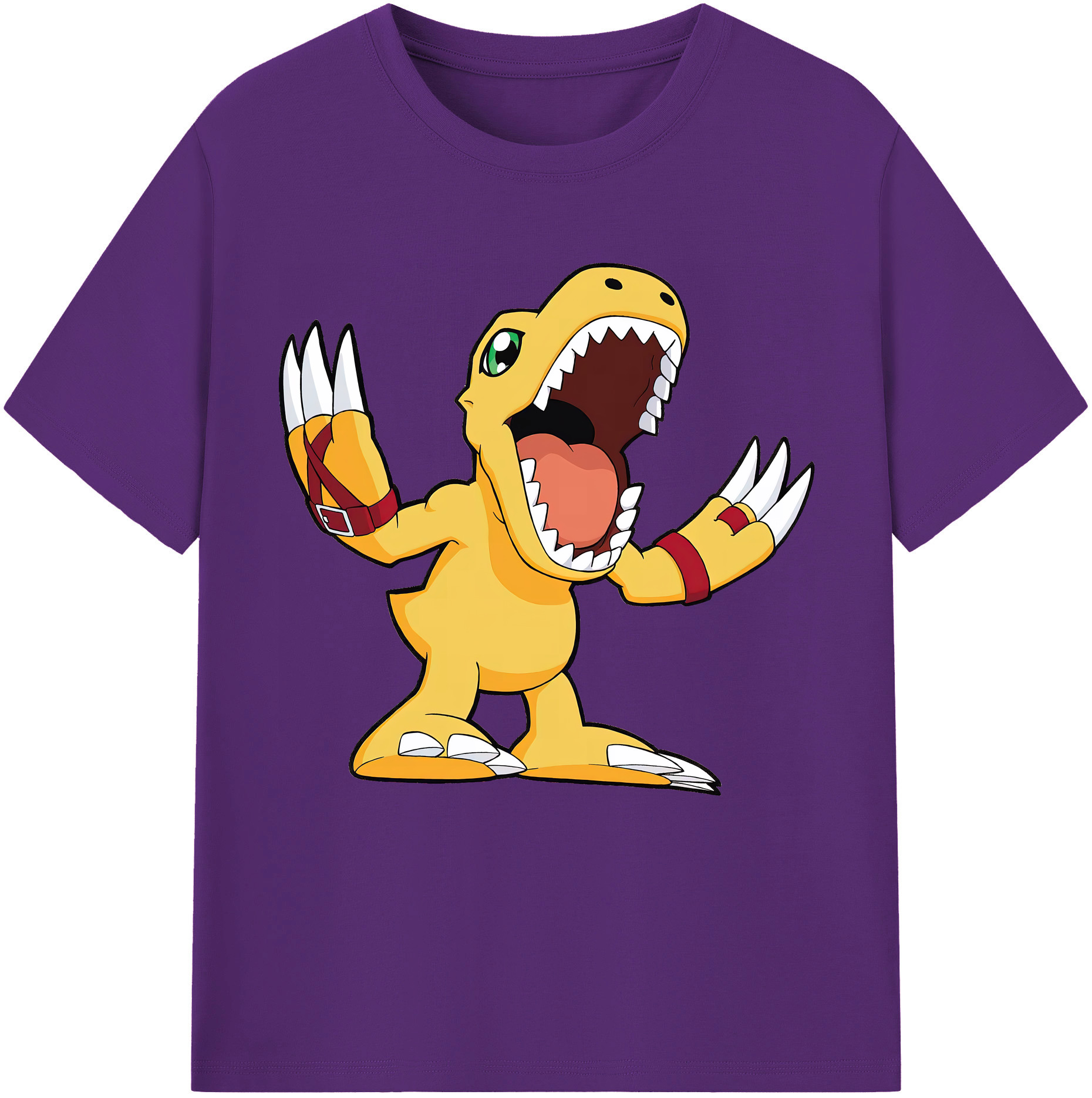 （画像用） Digimon デジタルモンスター/デジモン 綿100％半袖Tシャツ（フロントプリント）