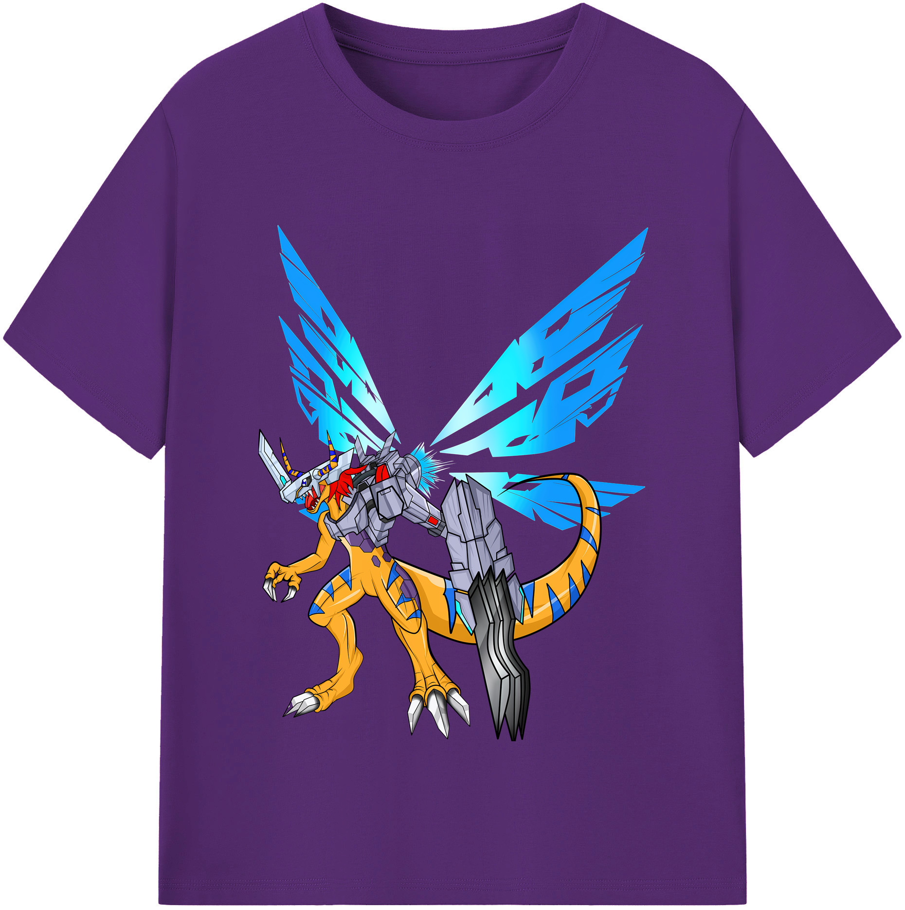 （画像用） Digimon デジタルモンスター/デジモン 綿100％半袖Tシャツ（フロントプリント）