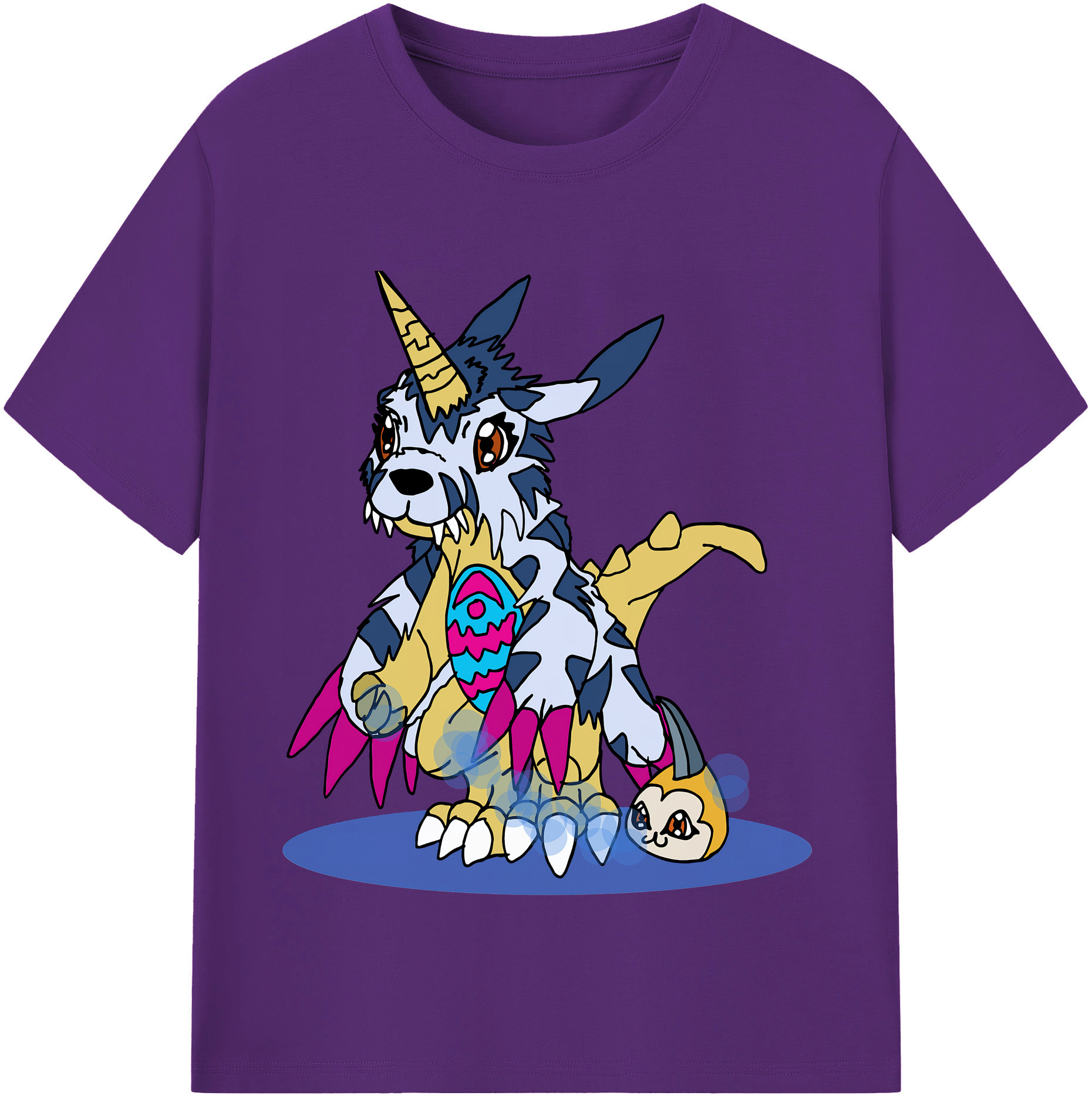 （画像用） Digimon デジタルモンスター/デジモン 綿100％半袖Tシャツ（フロントプリント）
