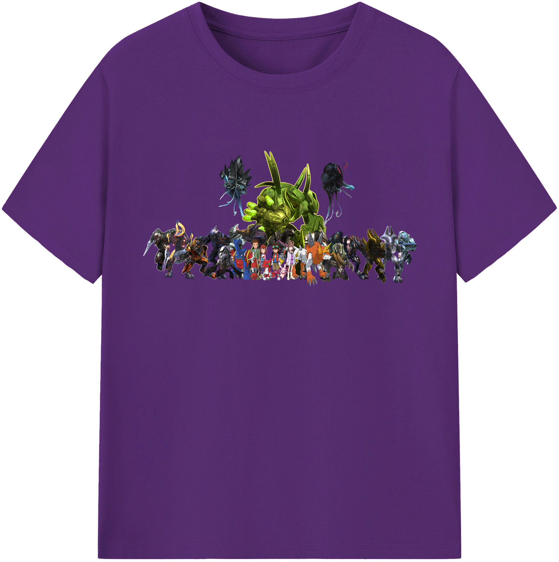 （画像用） Digimon デジタルモンスター/デジモン 綿100％半袖Tシャツ（フロントプリント）