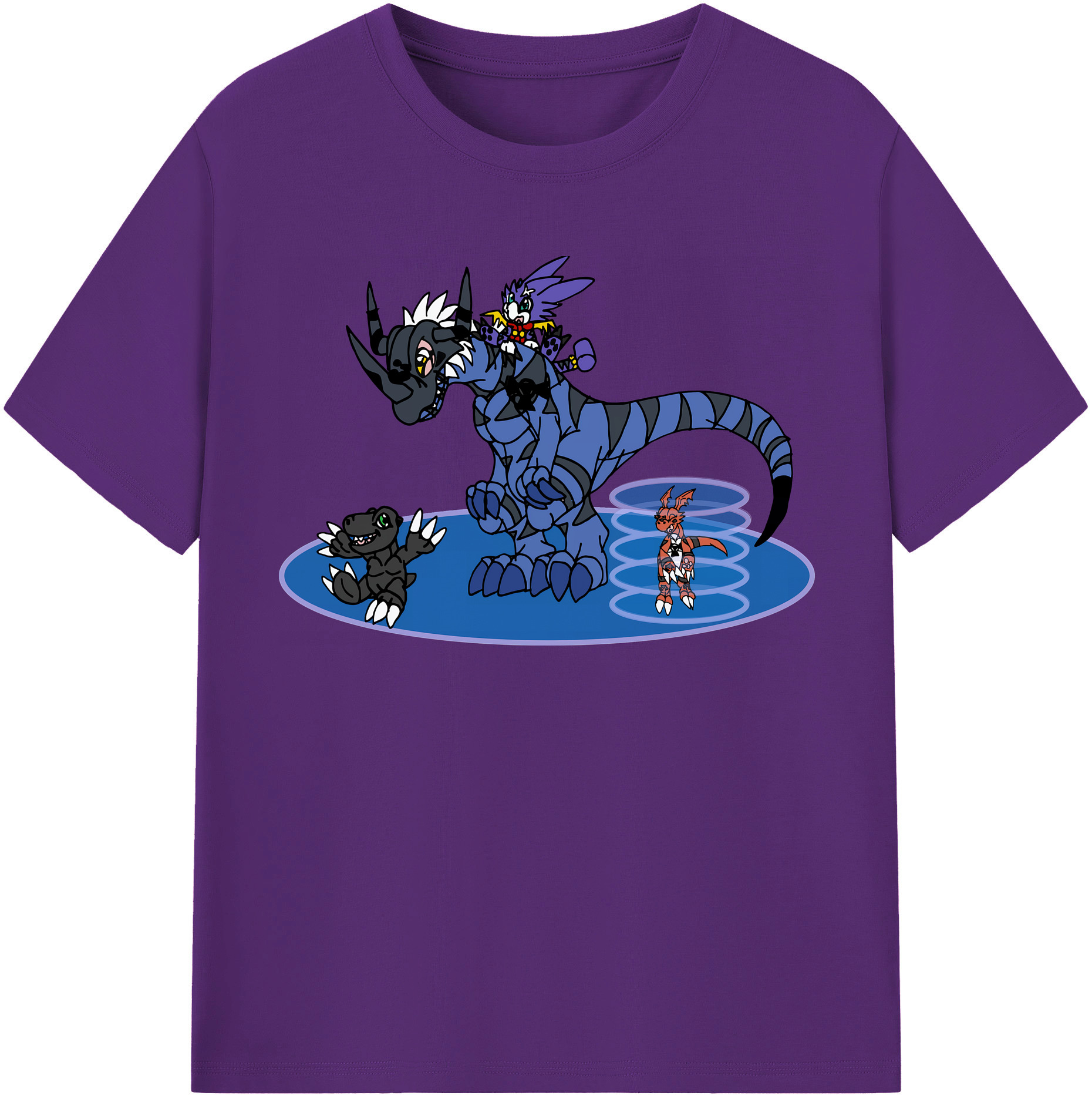 （画像用） Digimon デジタルモンスター/デジモン 綿100％半袖Tシャツ（フロントプリント）