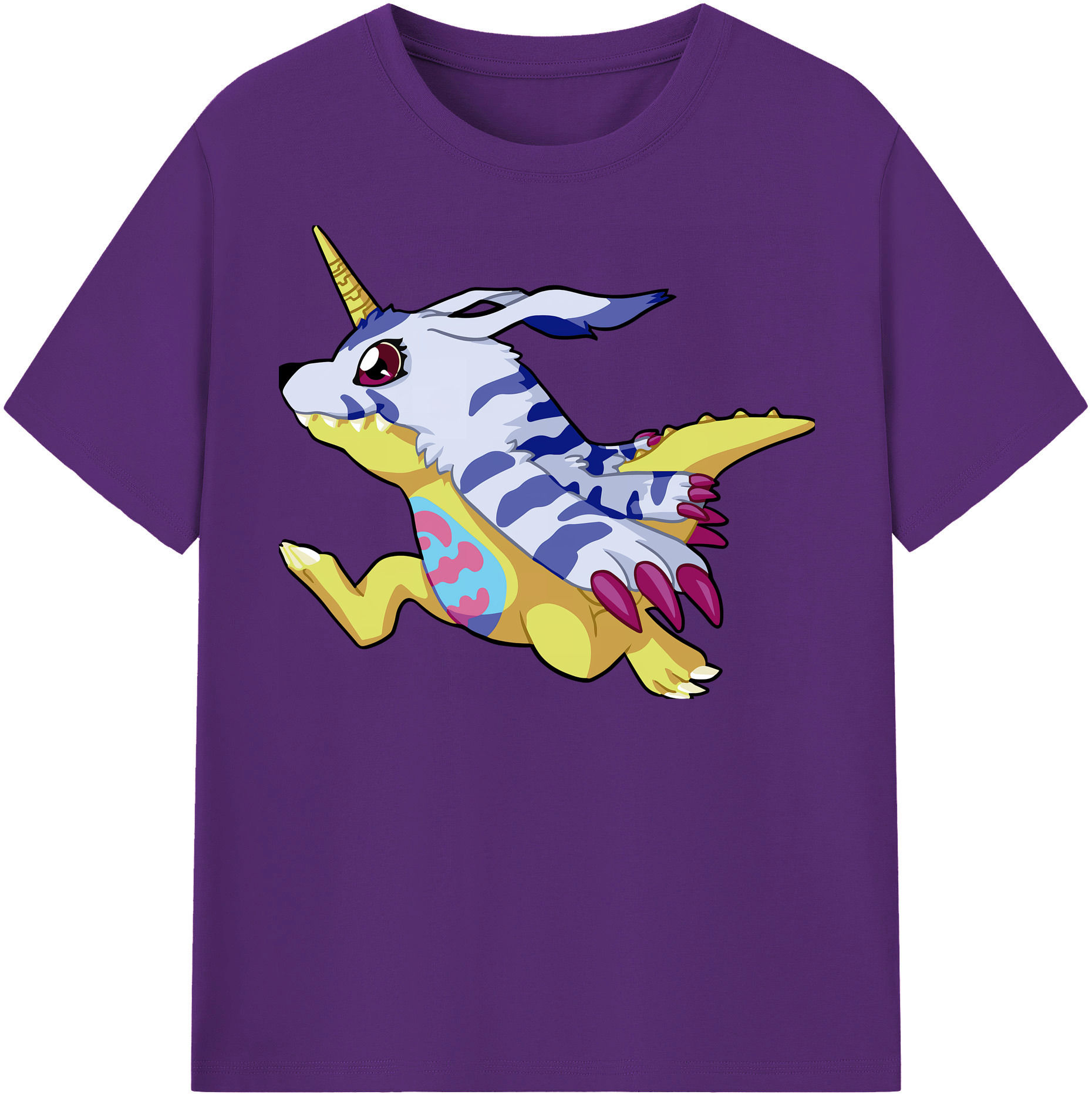 （画像用） Digimon デジタルモンスター/デジモン 綿100％半袖Tシャツ（フロントプリント）