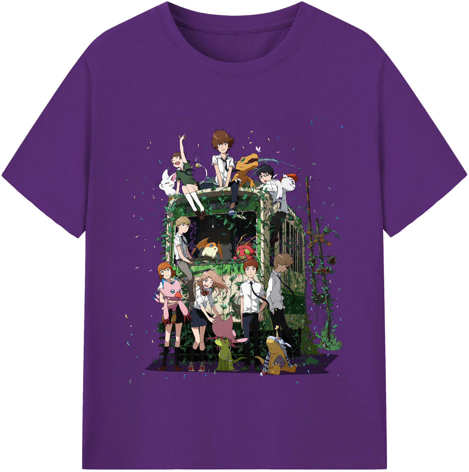 （画像用） Digimon デジタルモンスター/デジモン 綿100％半袖Tシャツ（フロントプリント）