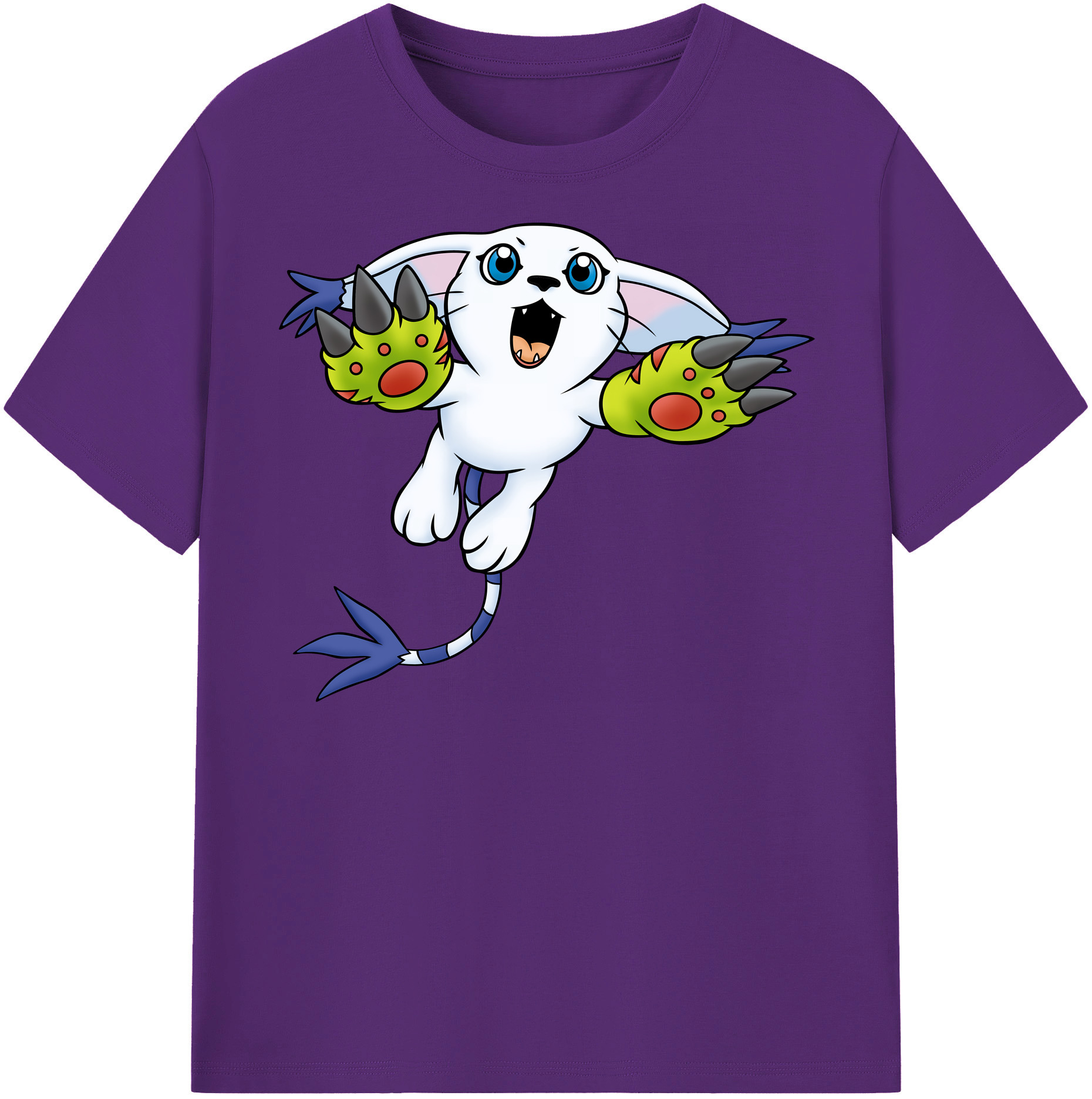 （画像用） Digimon デジタルモンスター/デジモン 綿100％半袖Tシャツ（フロントプリント）