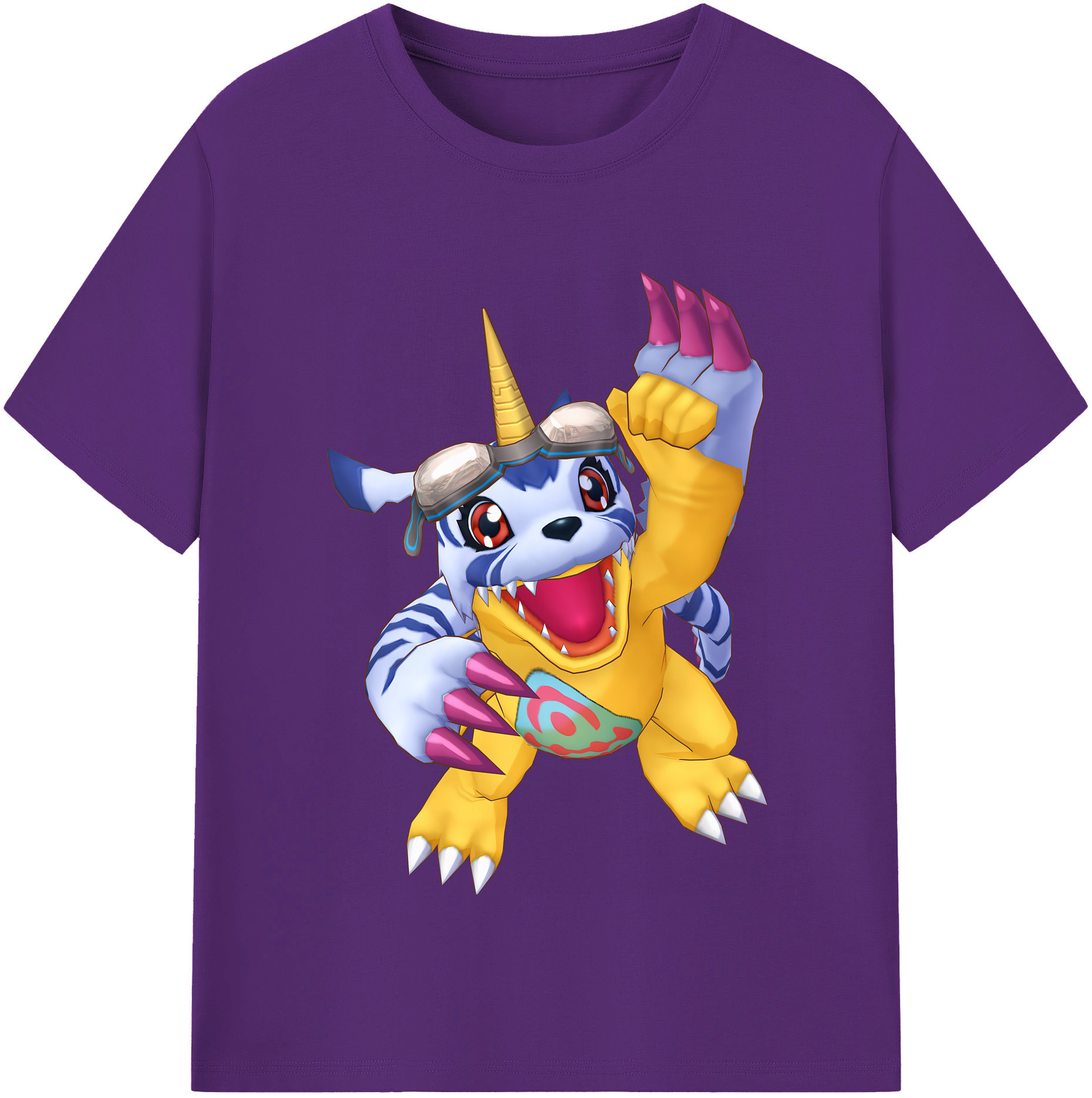 （画像用） Digimon デジタルモンスター/デジモン 綿100％半袖Tシャツ（フロントプリント）