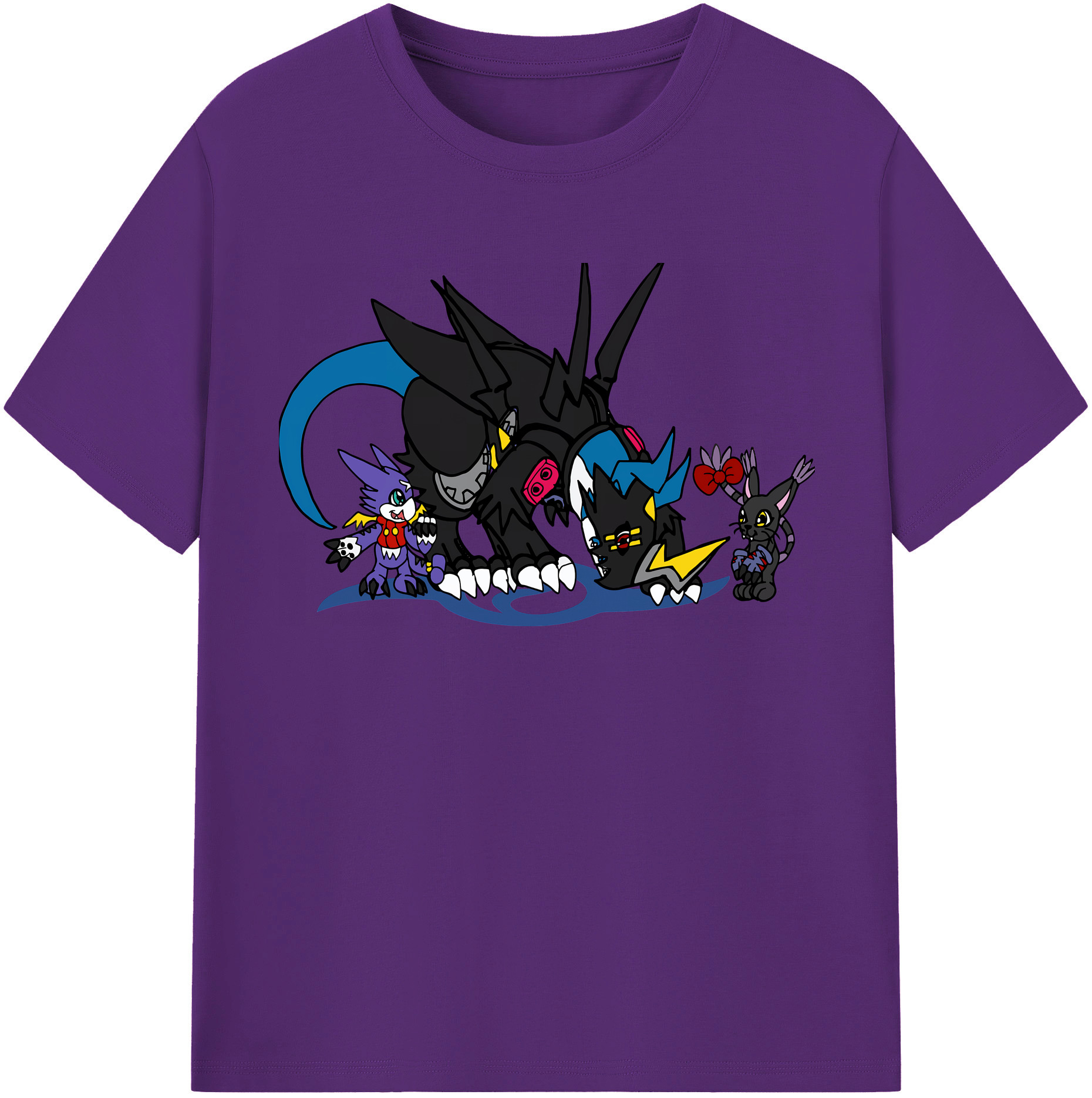 （画像用） Digimon デジタルモンスター/デジモン 綿100％半袖Tシャツ（フロントプリント）