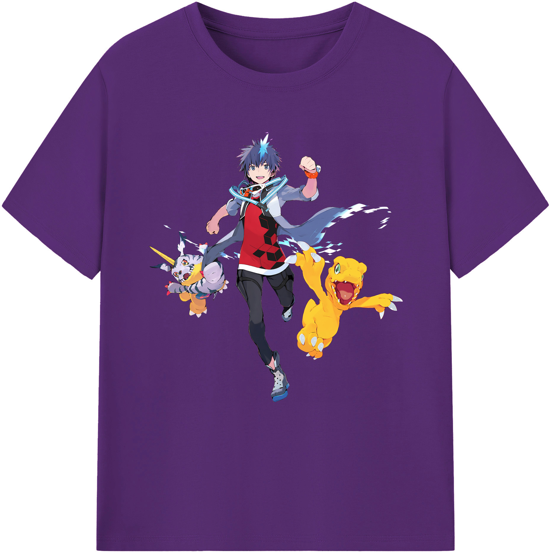 （画像用） Digimon デジタルモンスター/デジモン 綿100％半袖Tシャツ（フロントプリント）