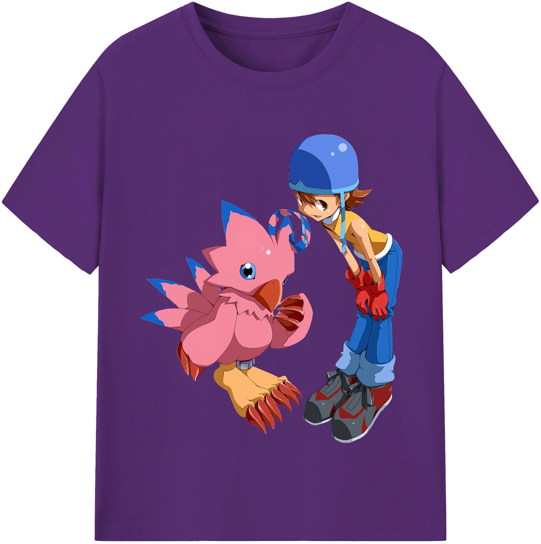 （画像用） Digimon デジタルモンスター/デジモン 綿100％半袖Tシャツ（フロントプリント）