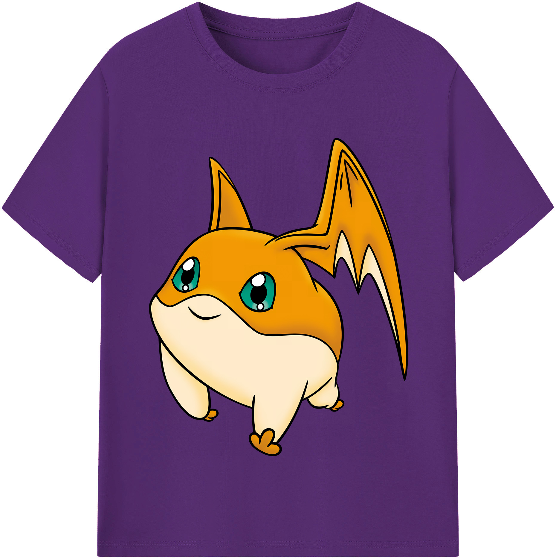 （画像用） Digimon デジタルモンスター/デジモン 綿100％半袖Tシャツ（フロントプリント）
