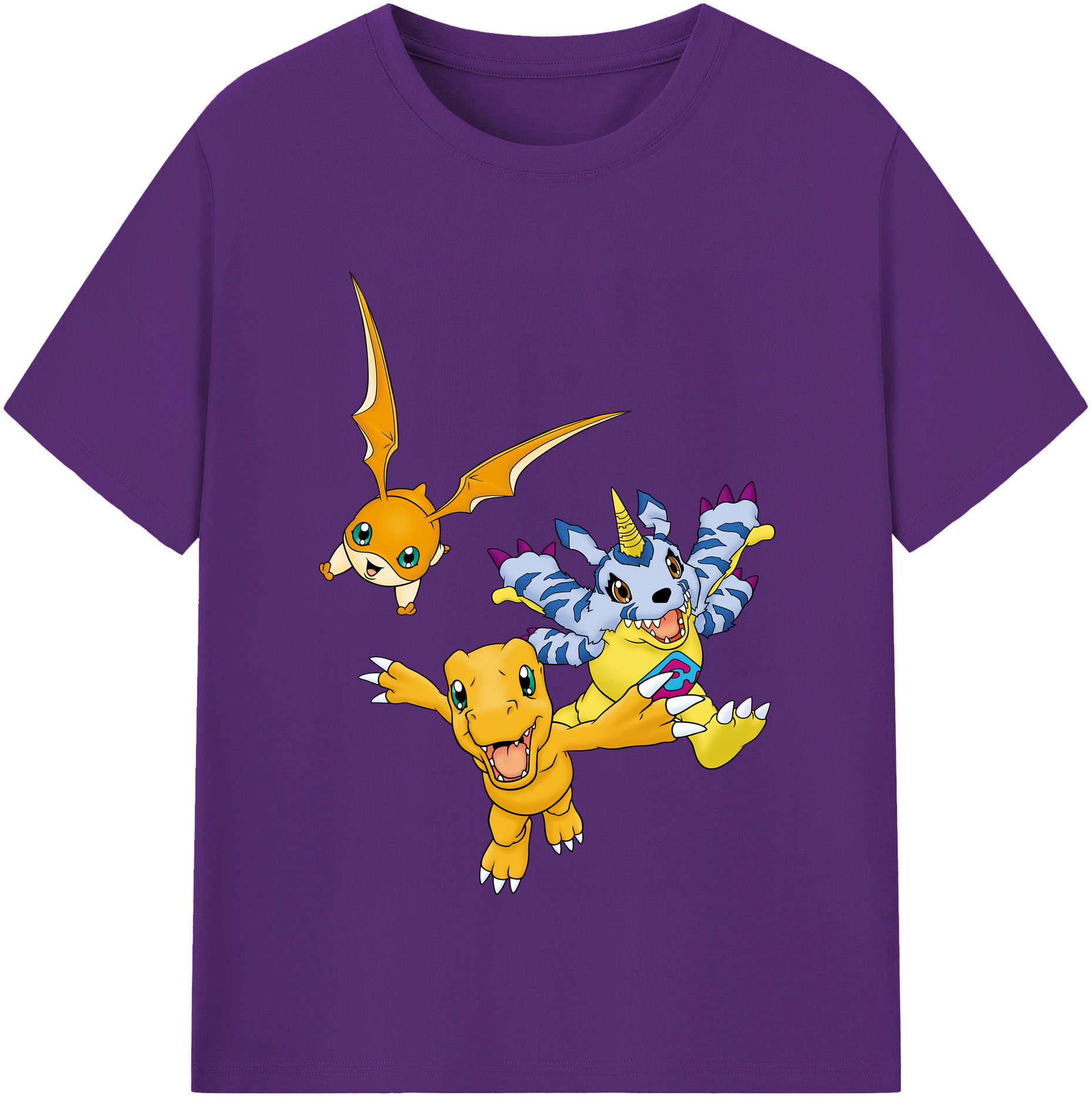 （画像用） Digimon デジタルモンスター/デジモン 綿100％半袖Tシャツ（フロントプリント）