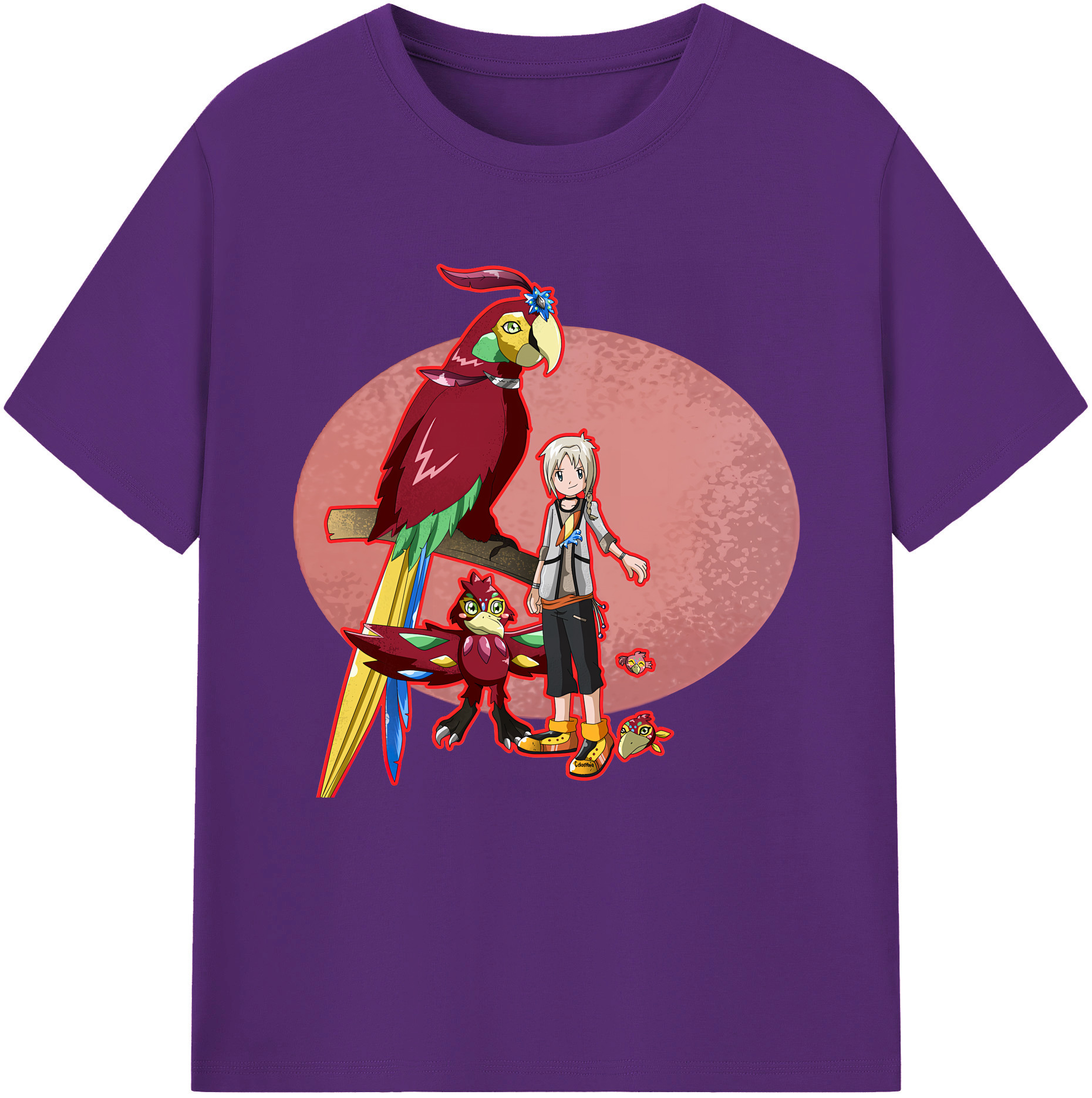（画像用） Digimon デジタルモンスター/デジモン 綿100％半袖Tシャツ（フロントプリント）
