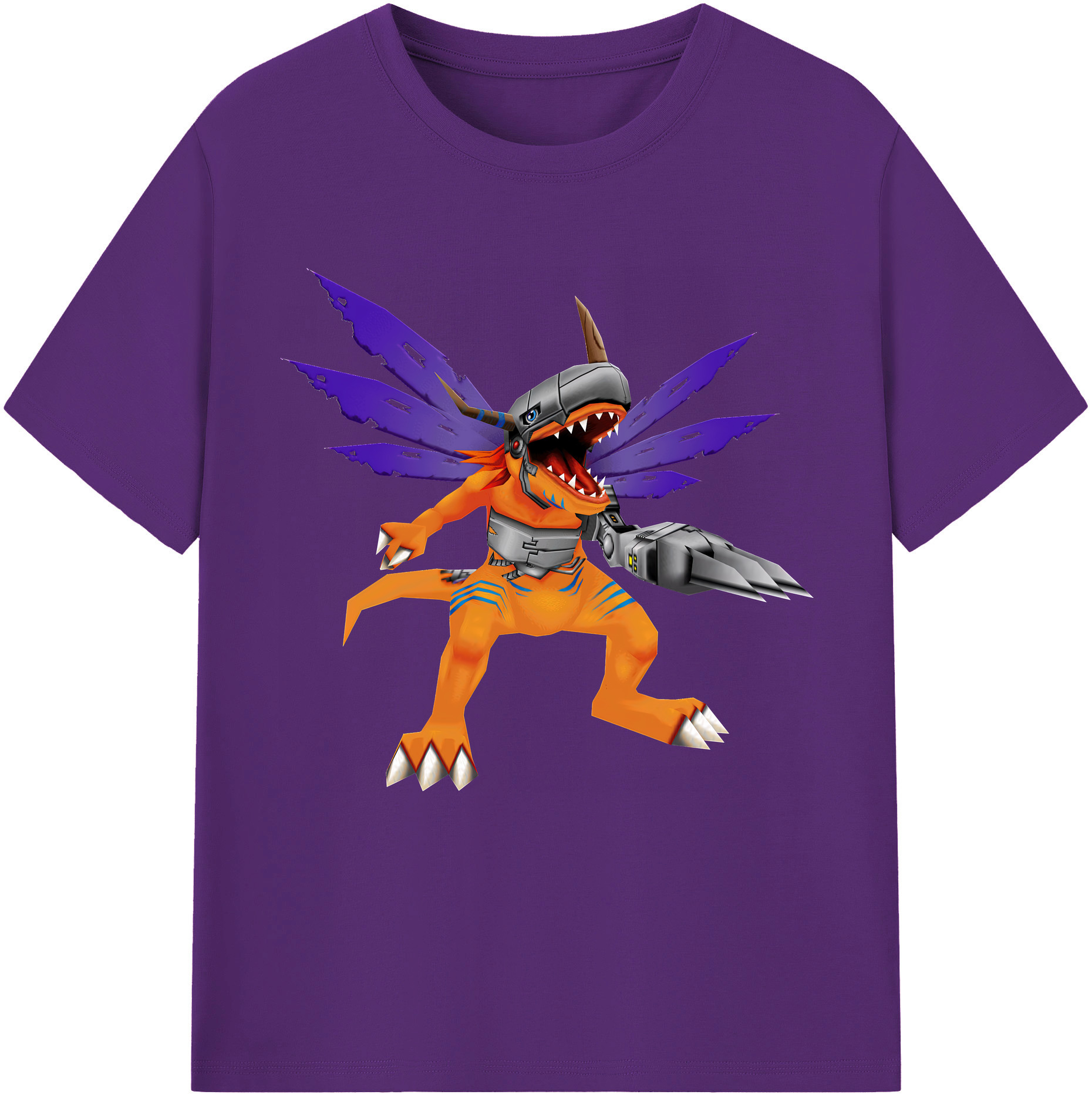 （画像用） Digimon デジタルモンスター/デジモン 綿100％半袖Tシャツ（フロントプリント）
