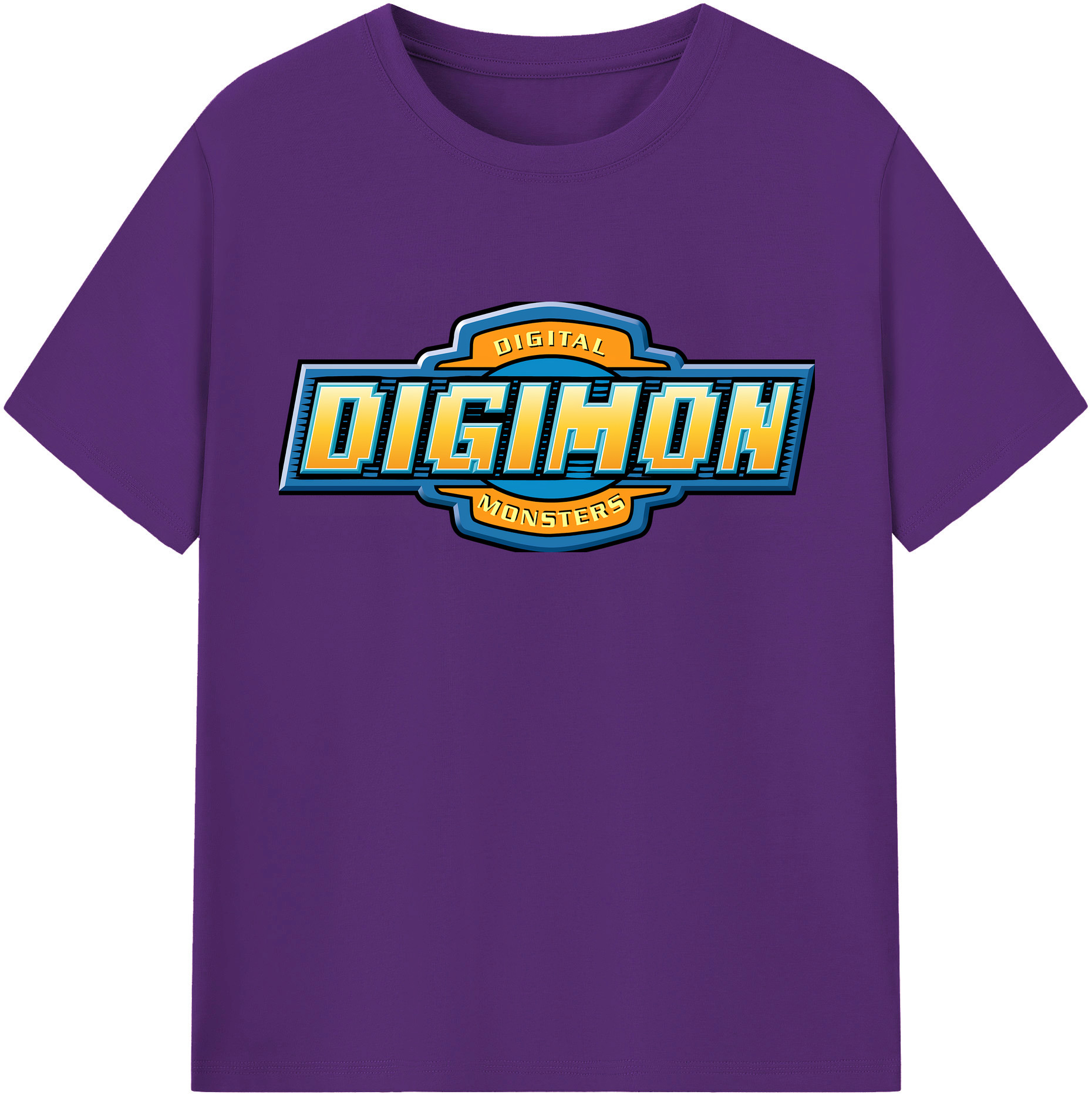 （画像用） Digimon デジタルモンスター/デジモン 綿100％半袖Tシャツ（フロントプリント）