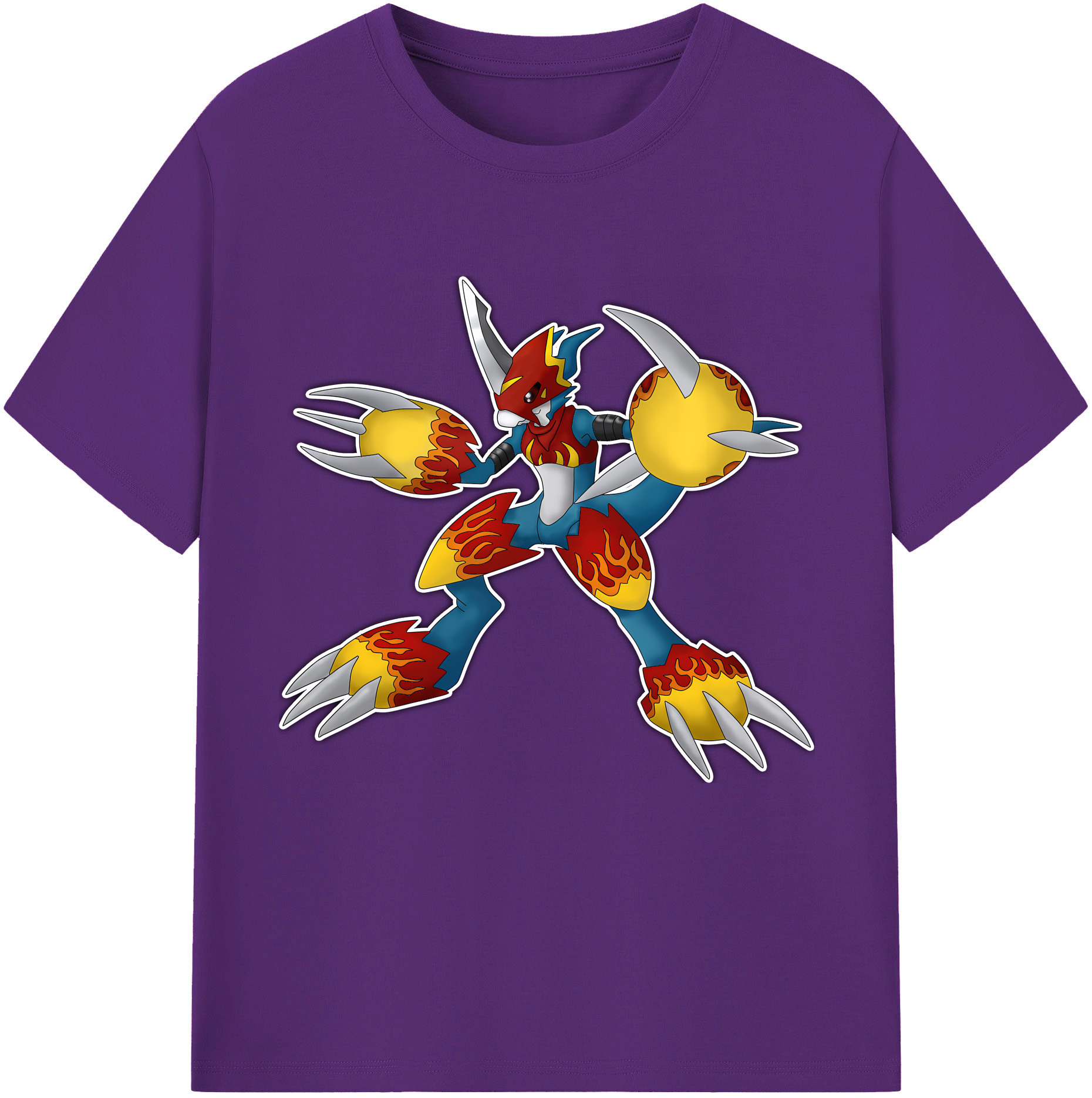 （画像用） Digimon デジタルモンスター/デジモン 綿100％半袖Tシャツ（フロントプリント）