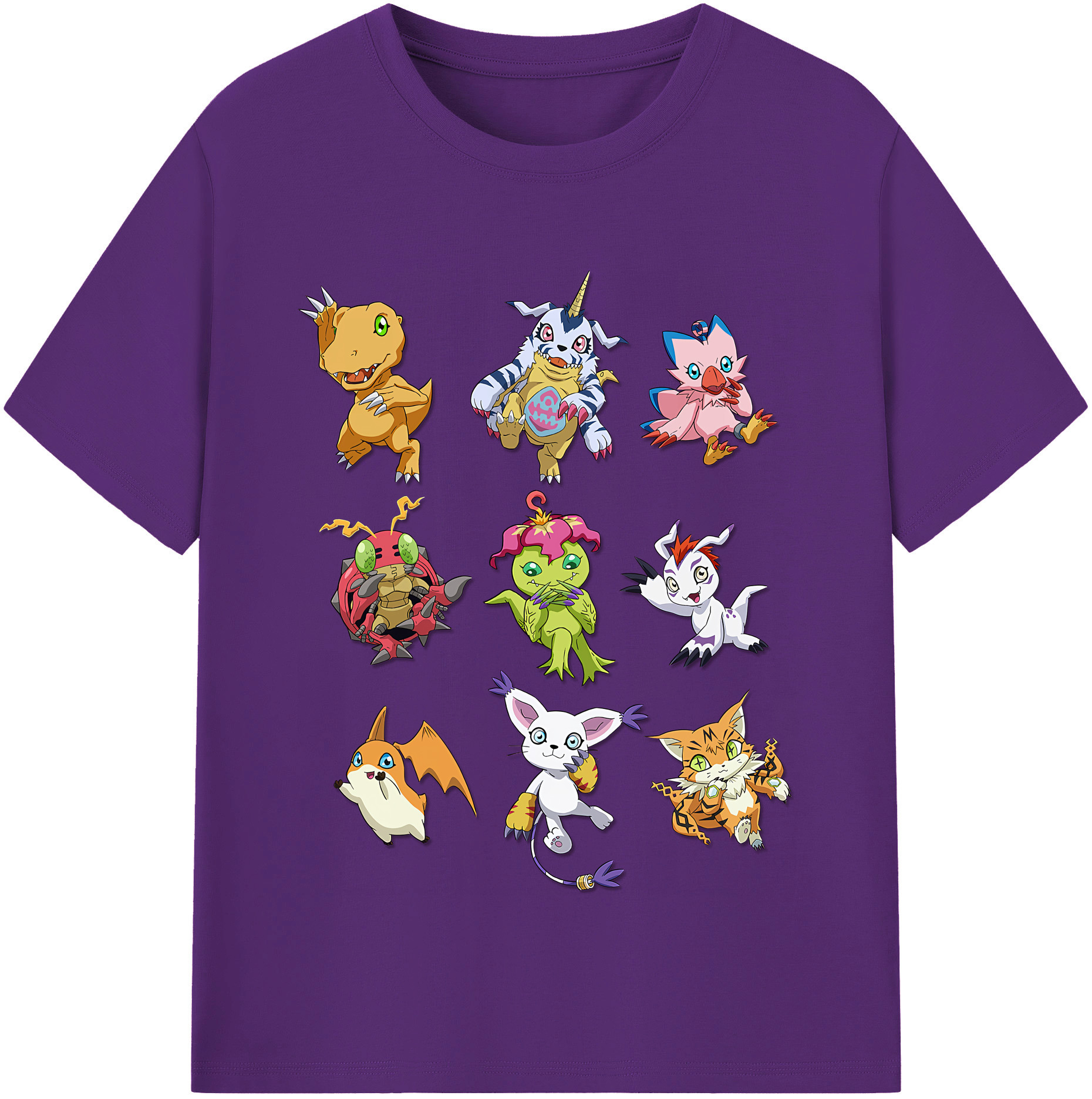 （画像用） Digimon デジタルモンスター/デジモン 綿100％半袖Tシャツ（フロントプリント）