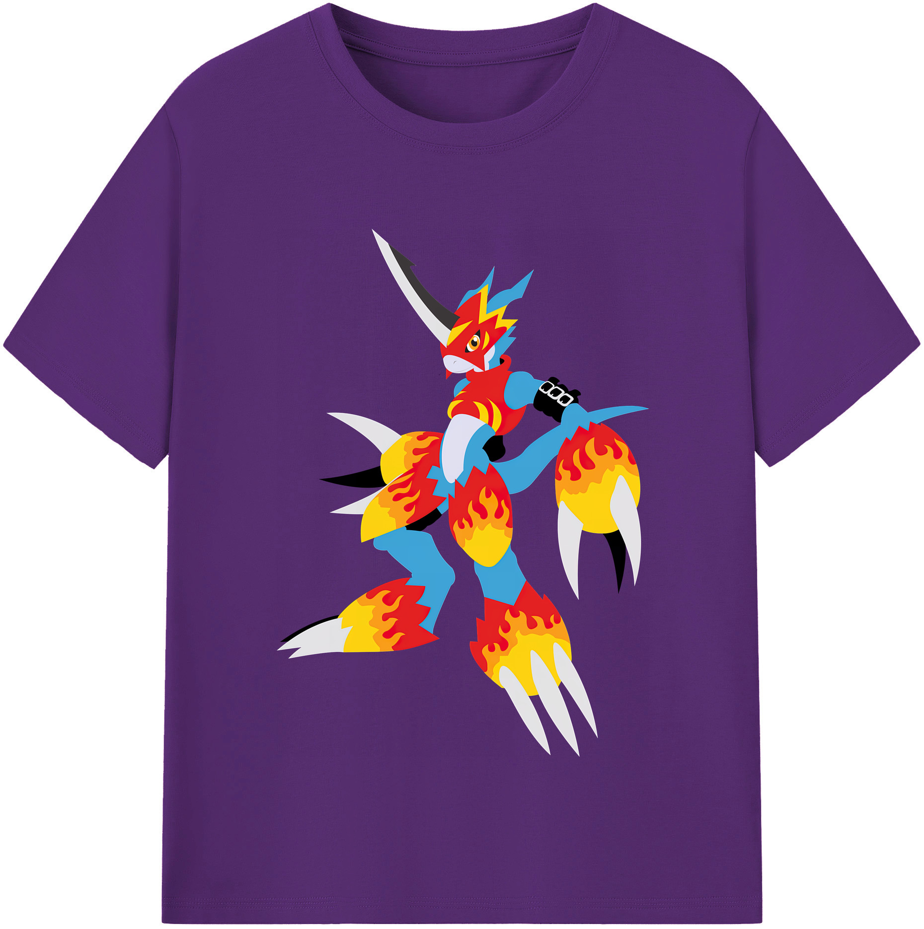 （画像用） Digimon デジタルモンスター/デジモン 綿100％半袖Tシャツ（フロントプリント）