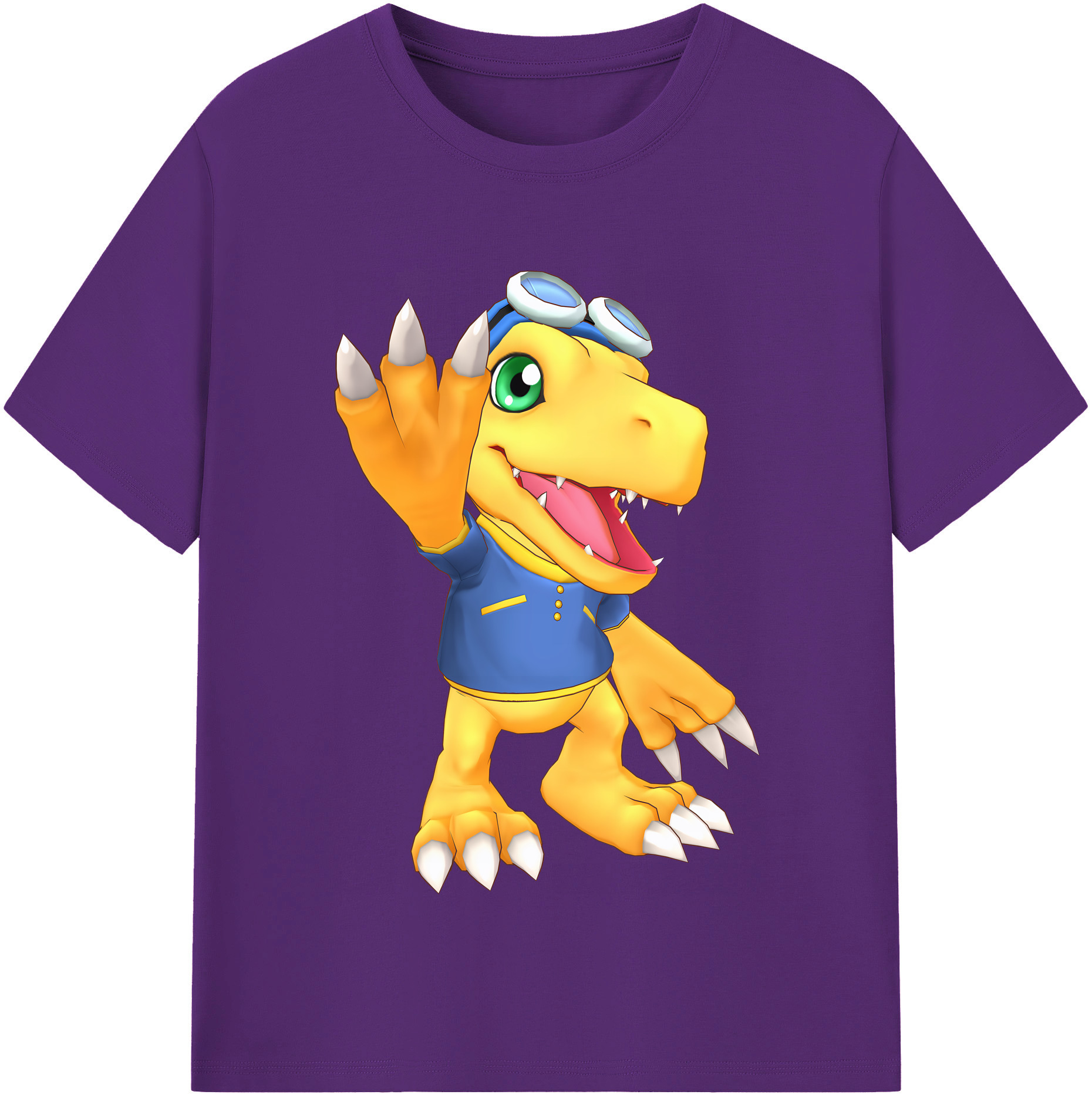 （画像用） Digimon デジタルモンスター/デジモン 綿100％半袖Tシャツ（フロントプリント）