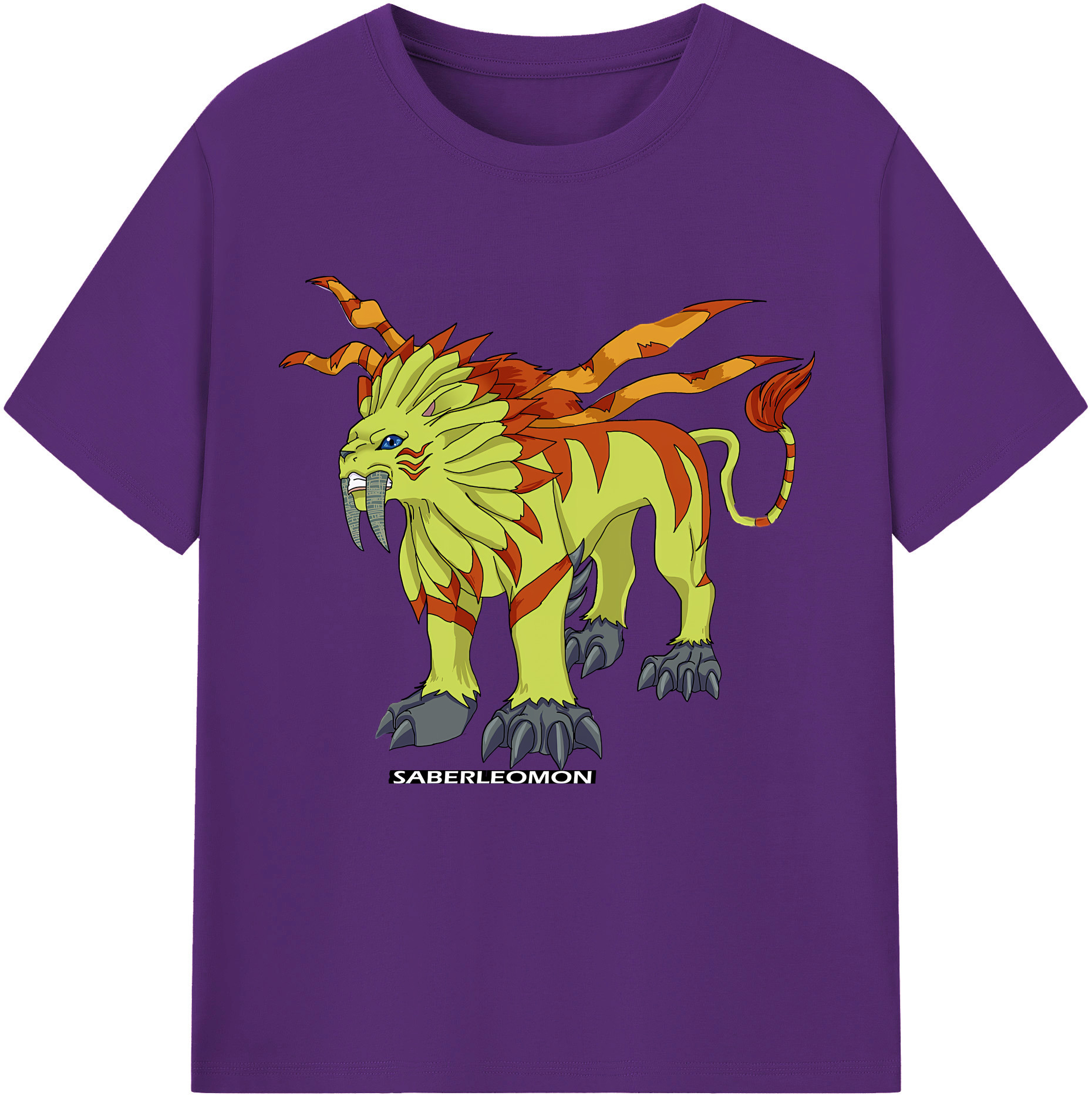 （画像用） Digimon デジタルモンスター/デジモン 綿100％半袖Tシャツ（フロントプリント）
