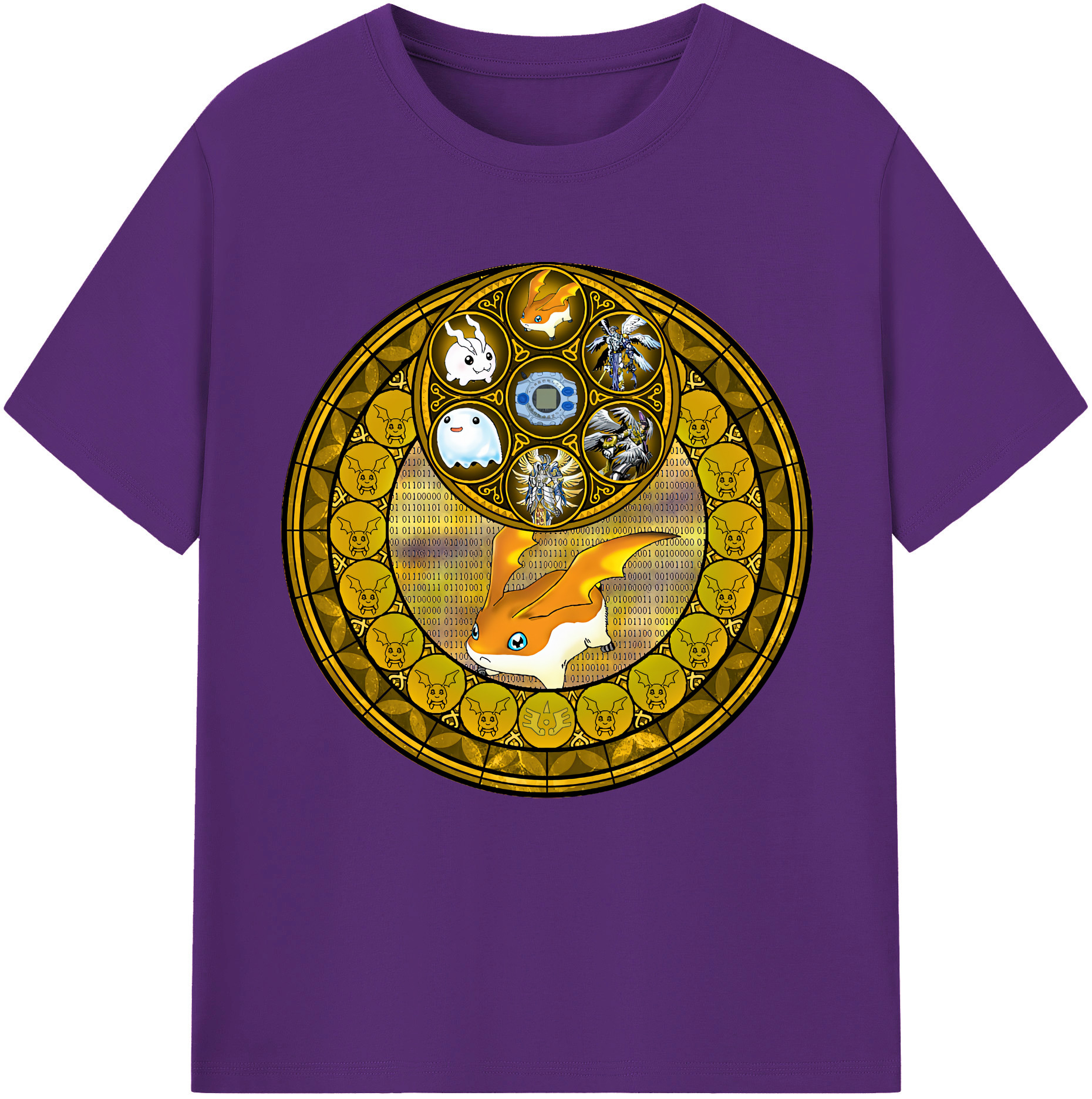 （画像用） Digimon デジタルモンスター/デジモン 綿100％半袖Tシャツ（フロントプリント）