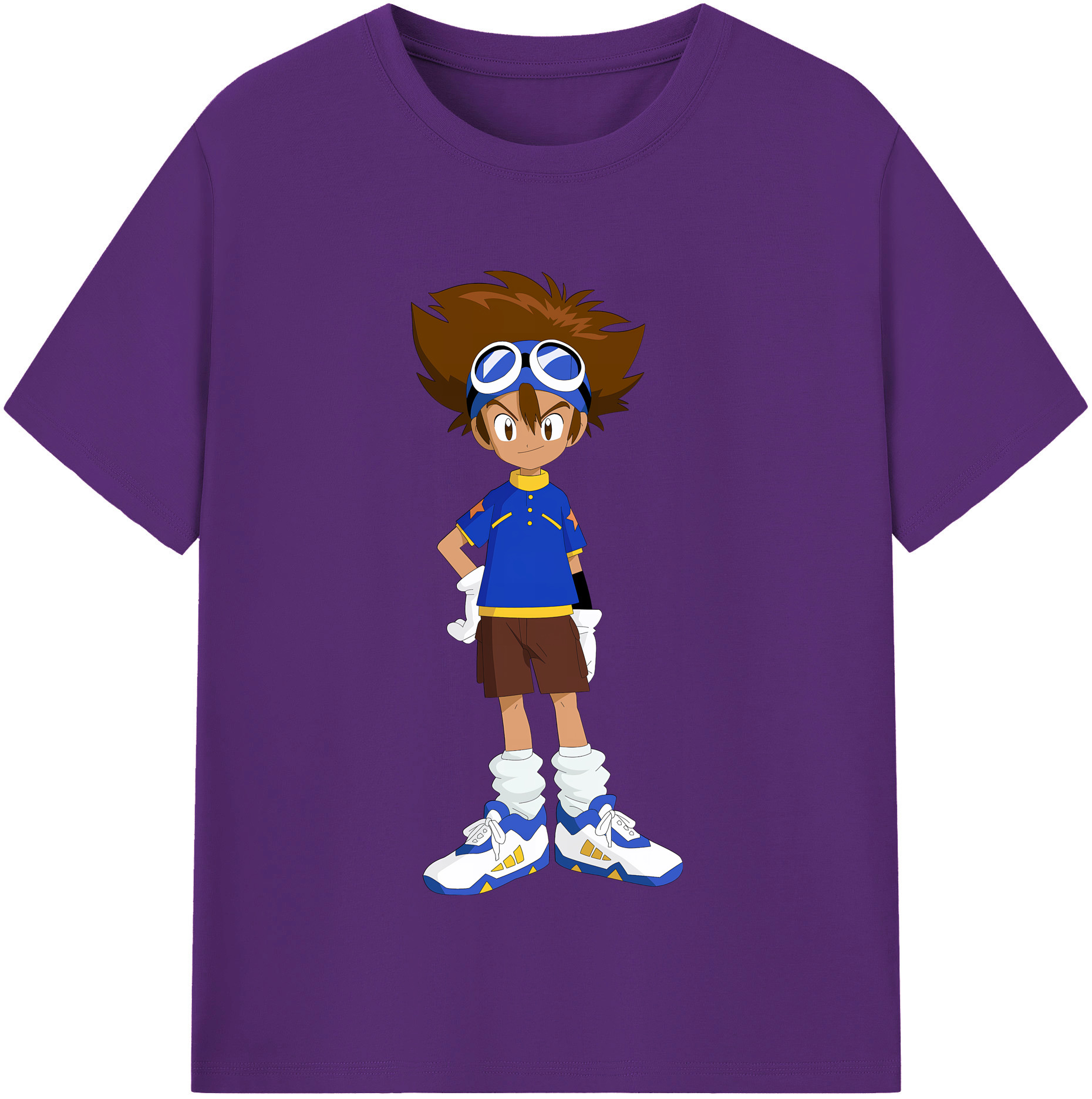 （画像用） Digimon デジタルモンスター/デジモン 綿100％半袖Tシャツ（フロントプリント）