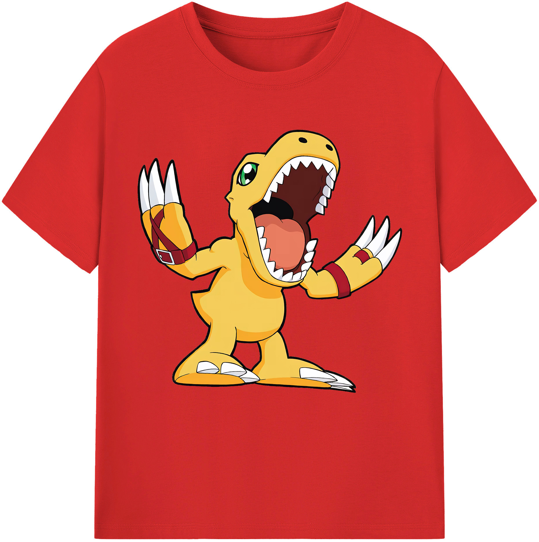 （画像用） Digimon デジタルモンスター/デジモン 綿100％半袖Tシャツ（フロントプリント）