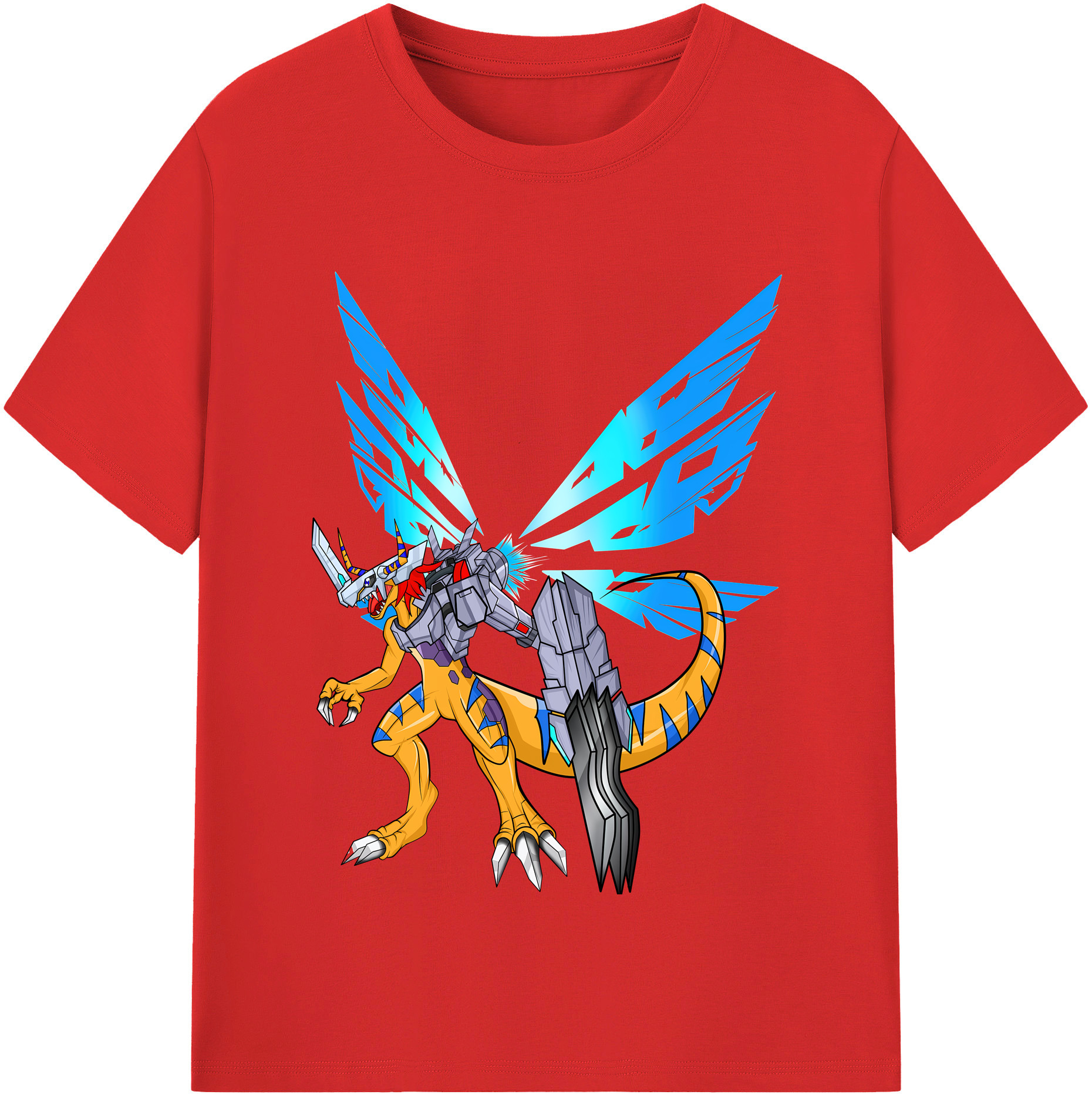 （画像用） Digimon デジタルモンスター/デジモン 綿100％半袖Tシャツ（フロントプリント）