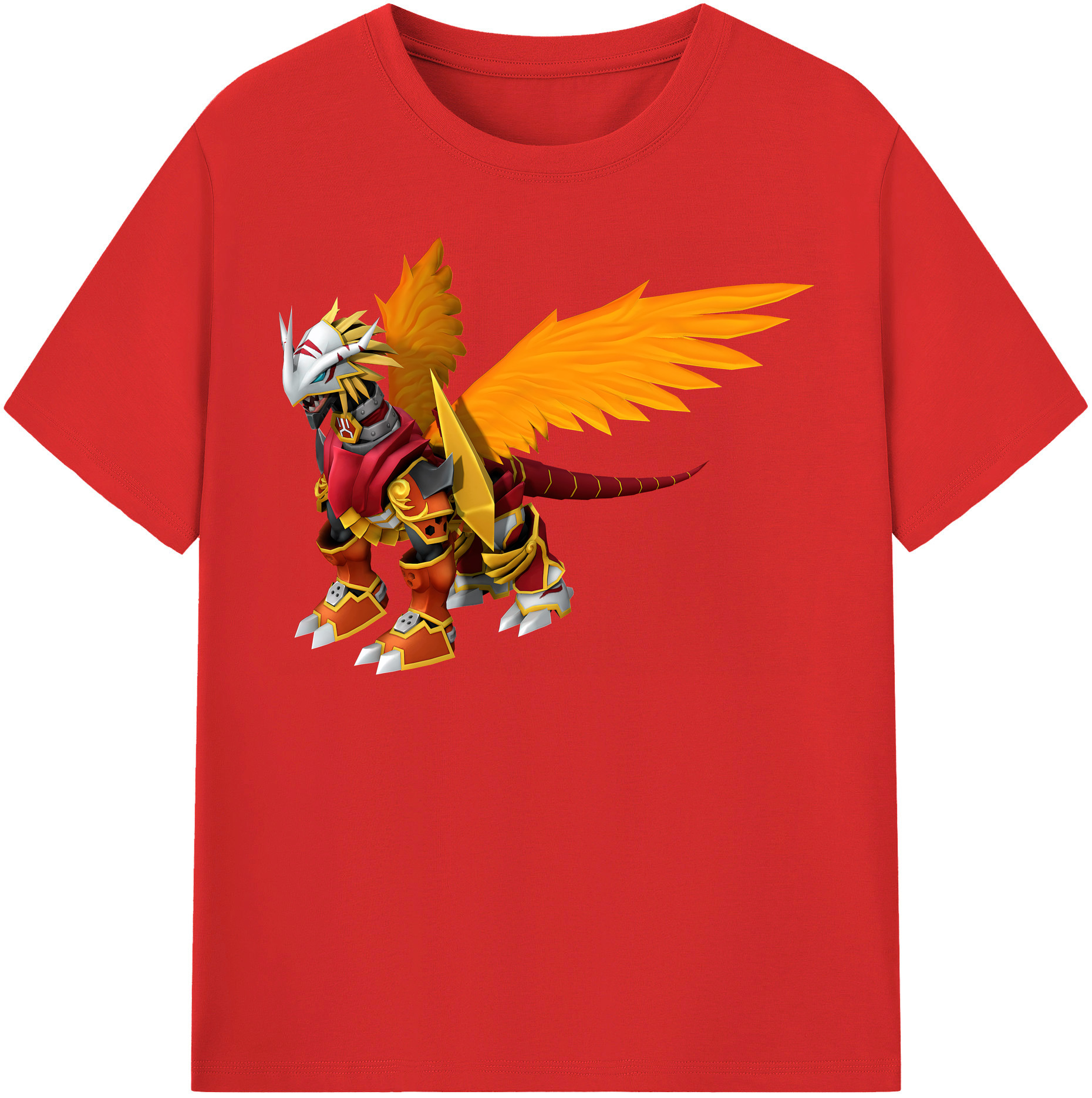 （画像用） Digimon デジタルモンスター/デジモン 綿100％半袖Tシャツ（フロントプリント）