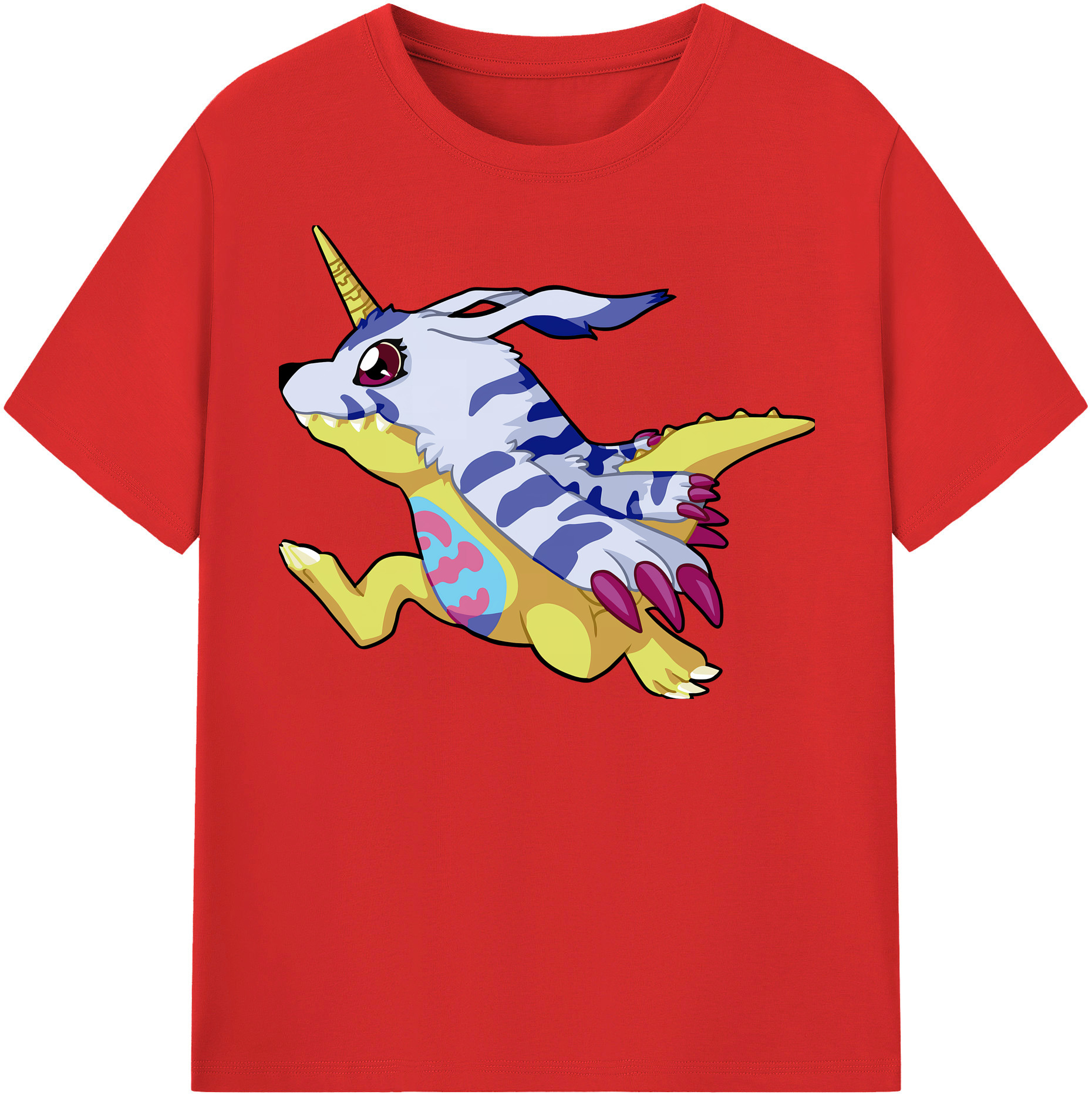 （画像用） Digimon デジタルモンスター/デジモン 綿100％半袖Tシャツ（フロントプリント）