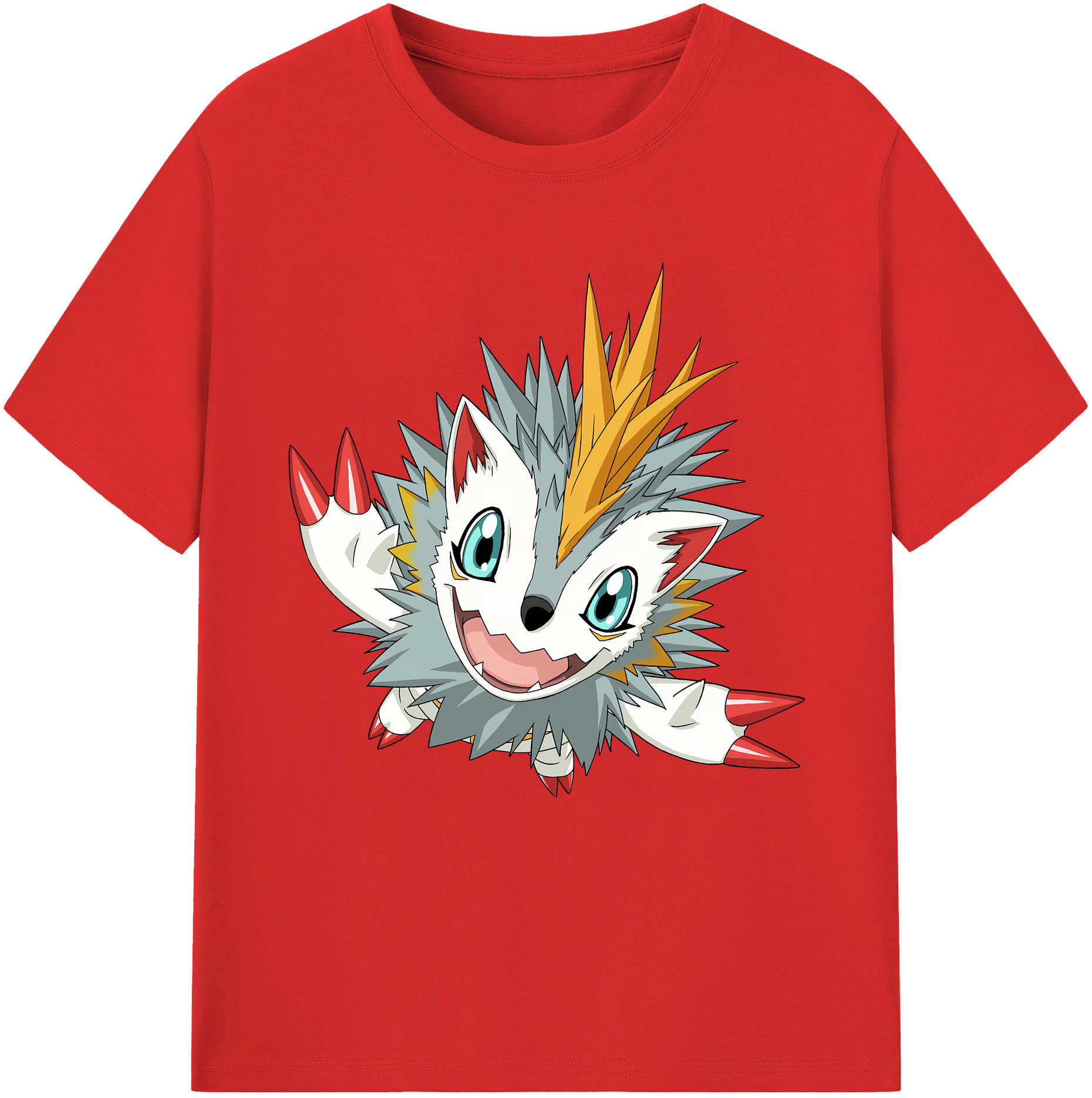 （画像用） Digimon デジタルモンスター/デジモン 綿100％半袖Tシャツ（フロントプリント）