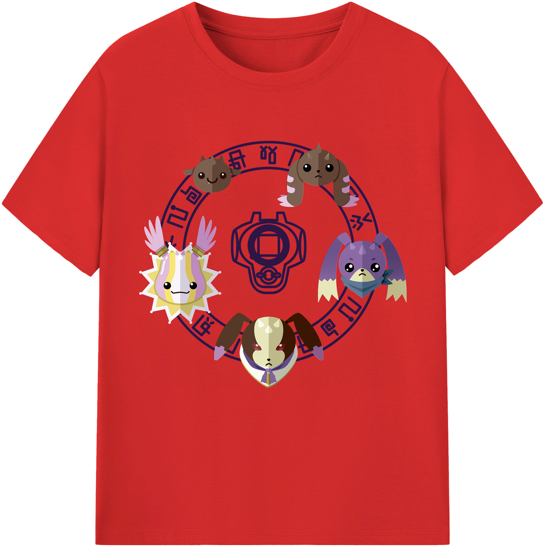 （画像用） Digimon デジタルモンスター/デジモン 綿100％半袖Tシャツ（フロントプリント）