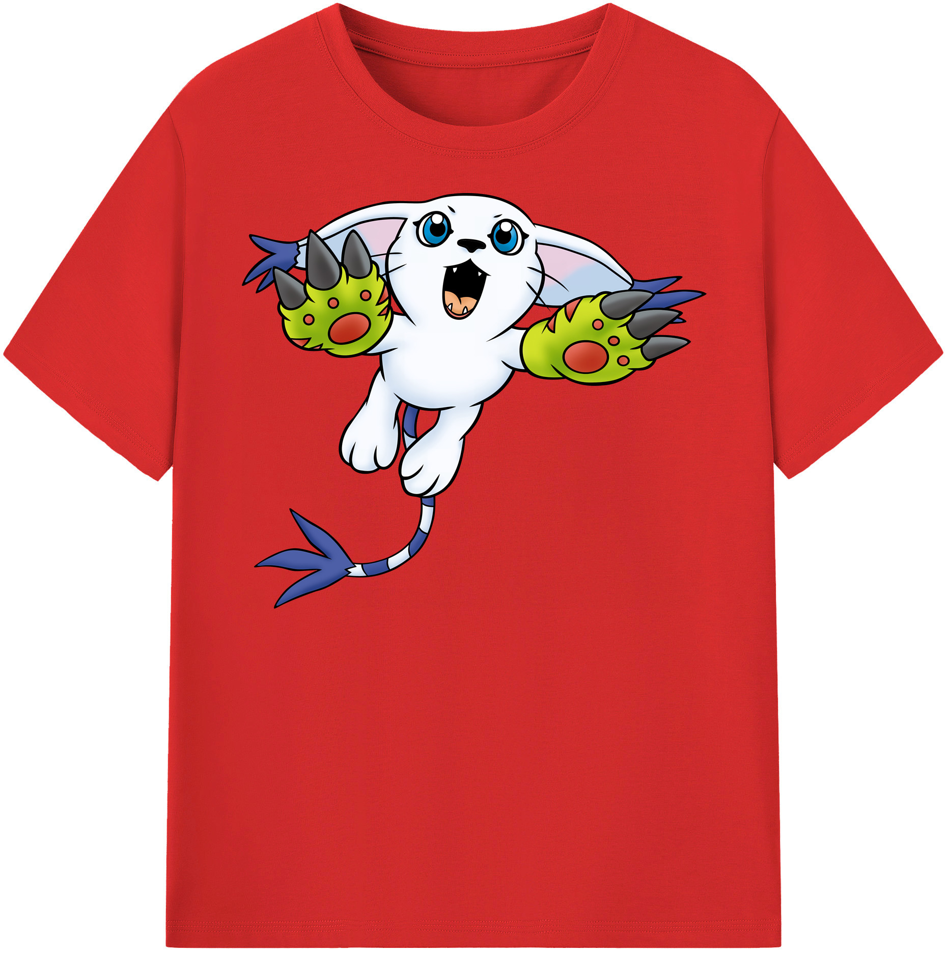 （画像用） Digimon デジタルモンスター/デジモン 綿100％半袖Tシャツ（フロントプリント）