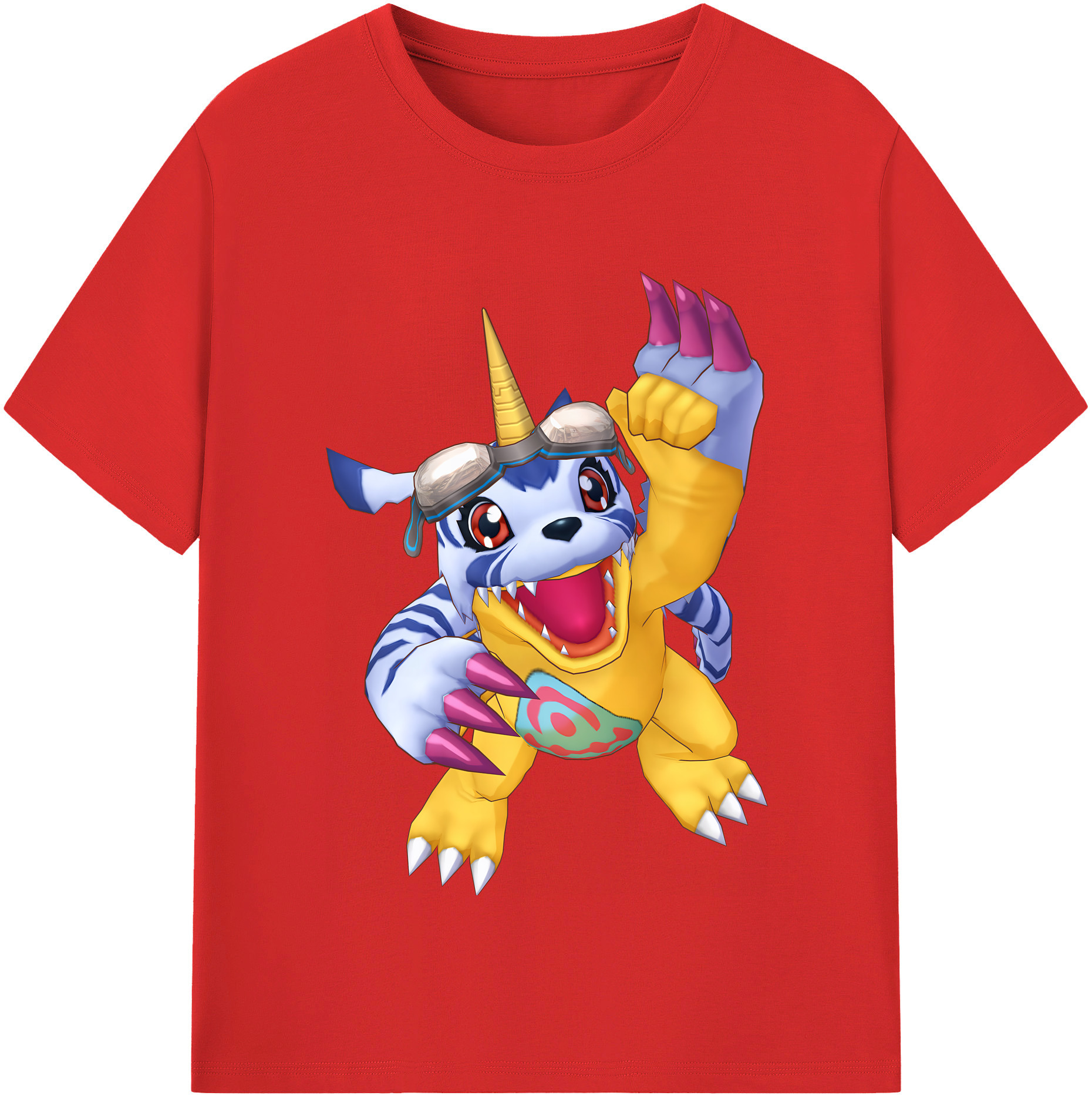 （画像用） Digimon デジタルモンスター/デジモン 綿100％半袖Tシャツ（フロントプリント）