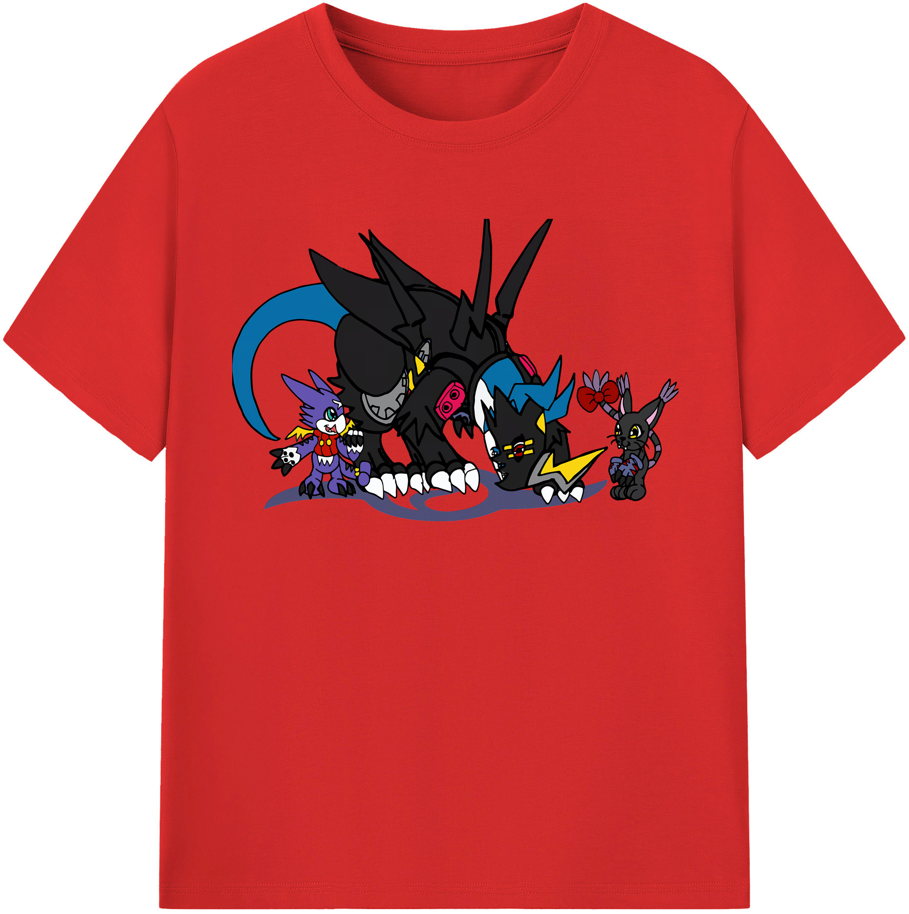 （画像用） Digimon デジタルモンスター/デジモン 綿100％半袖Tシャツ（フロントプリント）