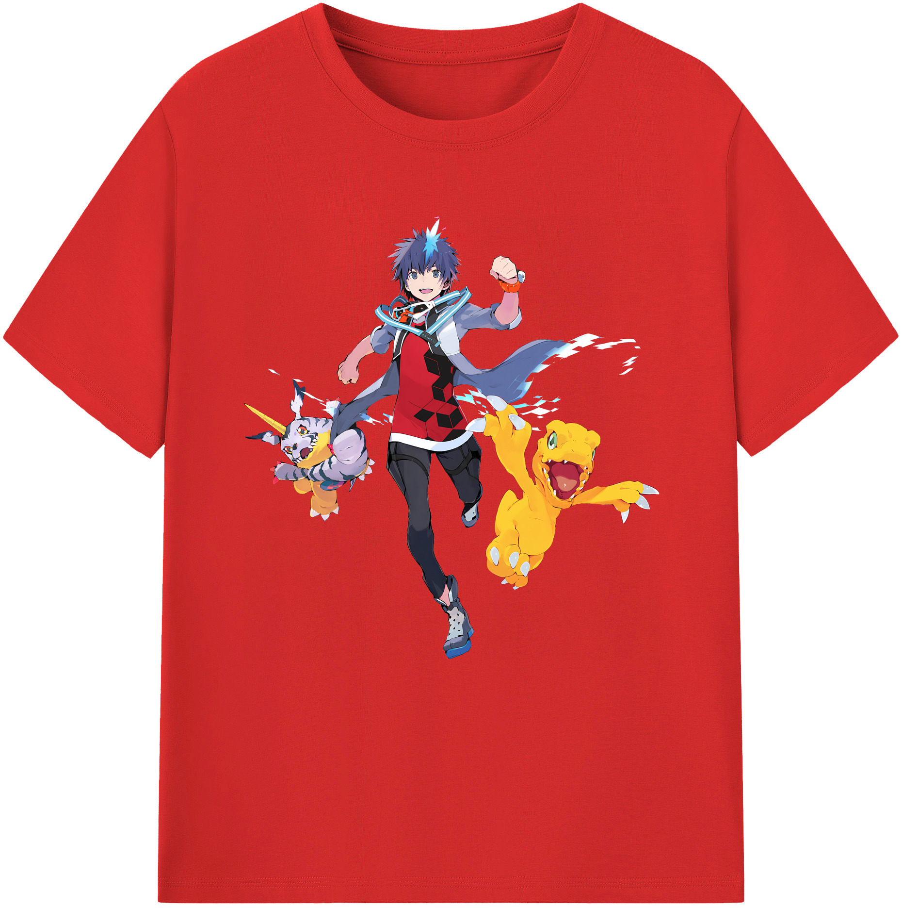 （画像用） Digimon デジタルモンスター/デジモン 綿100％半袖Tシャツ（フロントプリント）
