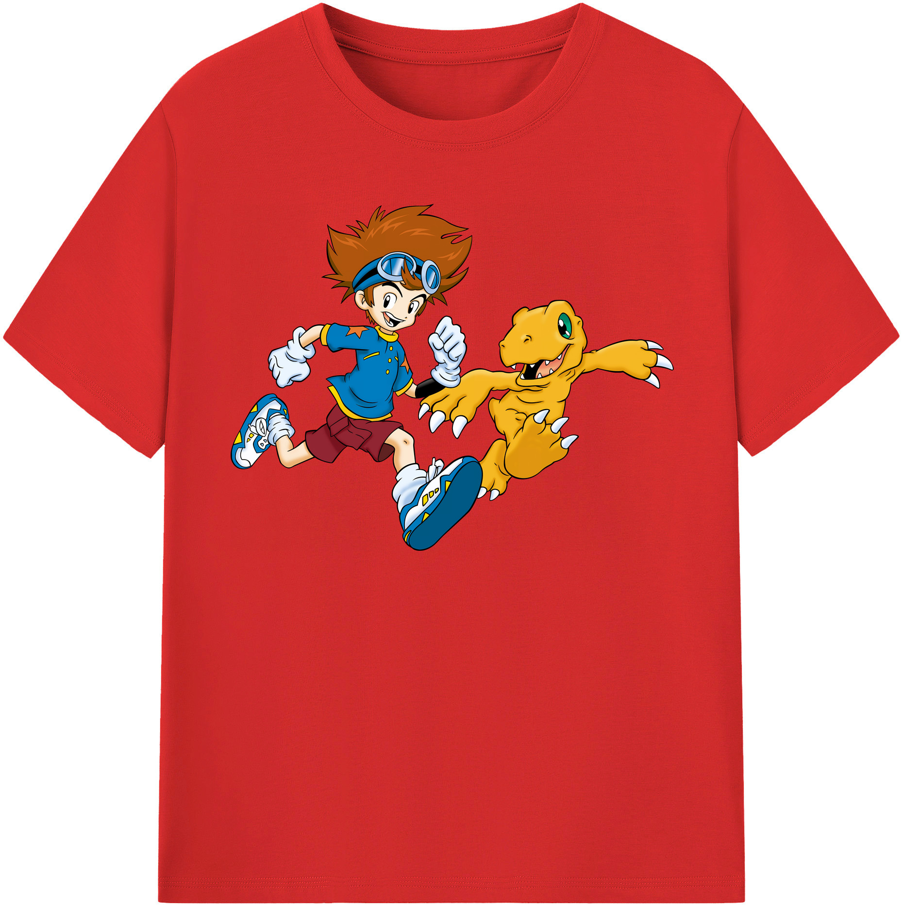 （画像用） Digimon デジタルモンスター/デジモン 綿100％半袖Tシャツ（フロントプリント）